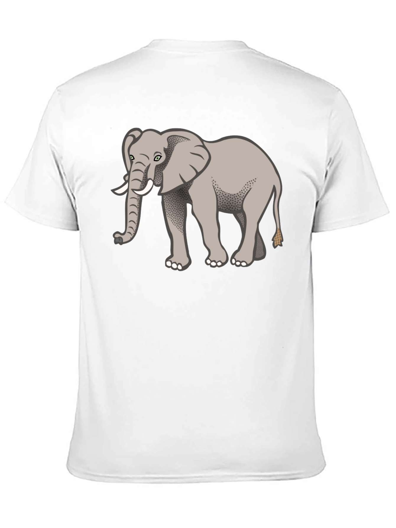 Elephant Graphic Print Tee - Unisex Crew Neck Shirt