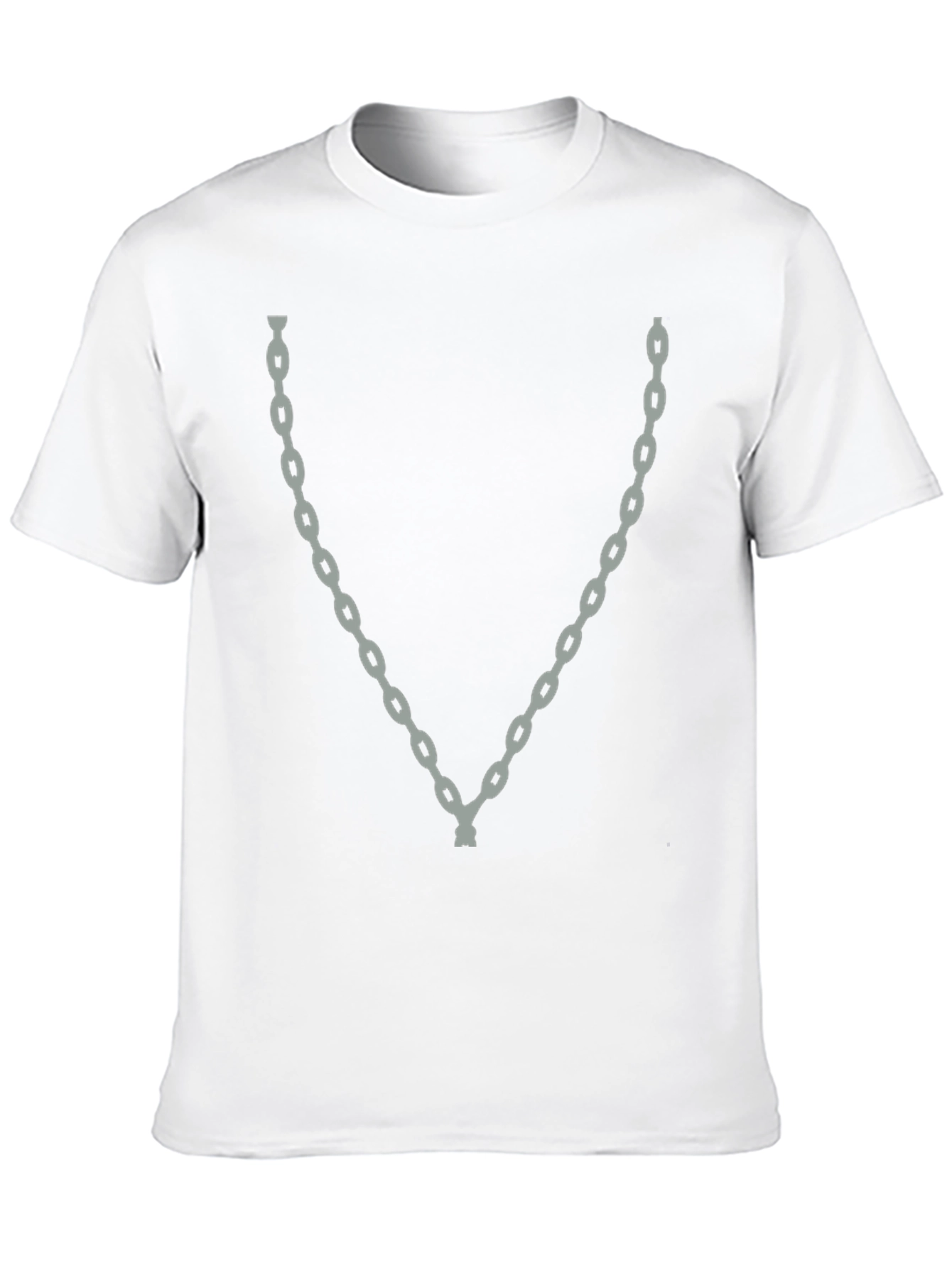 Chain Print Black T-Shirt