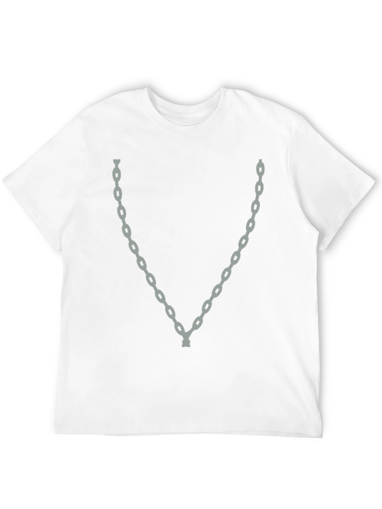 Chain Print Black T-Shirt