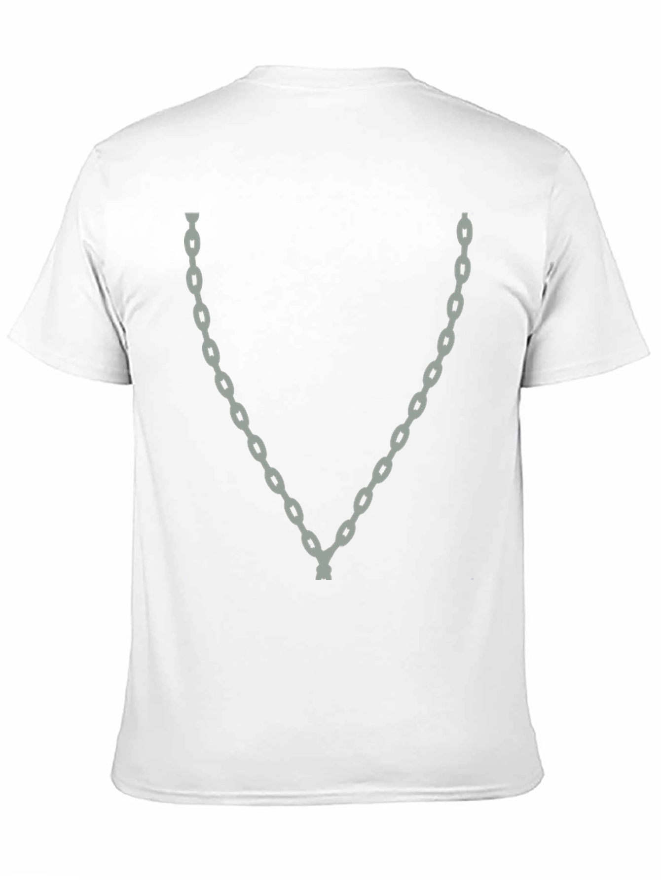 Chain Print Black T-Shirt