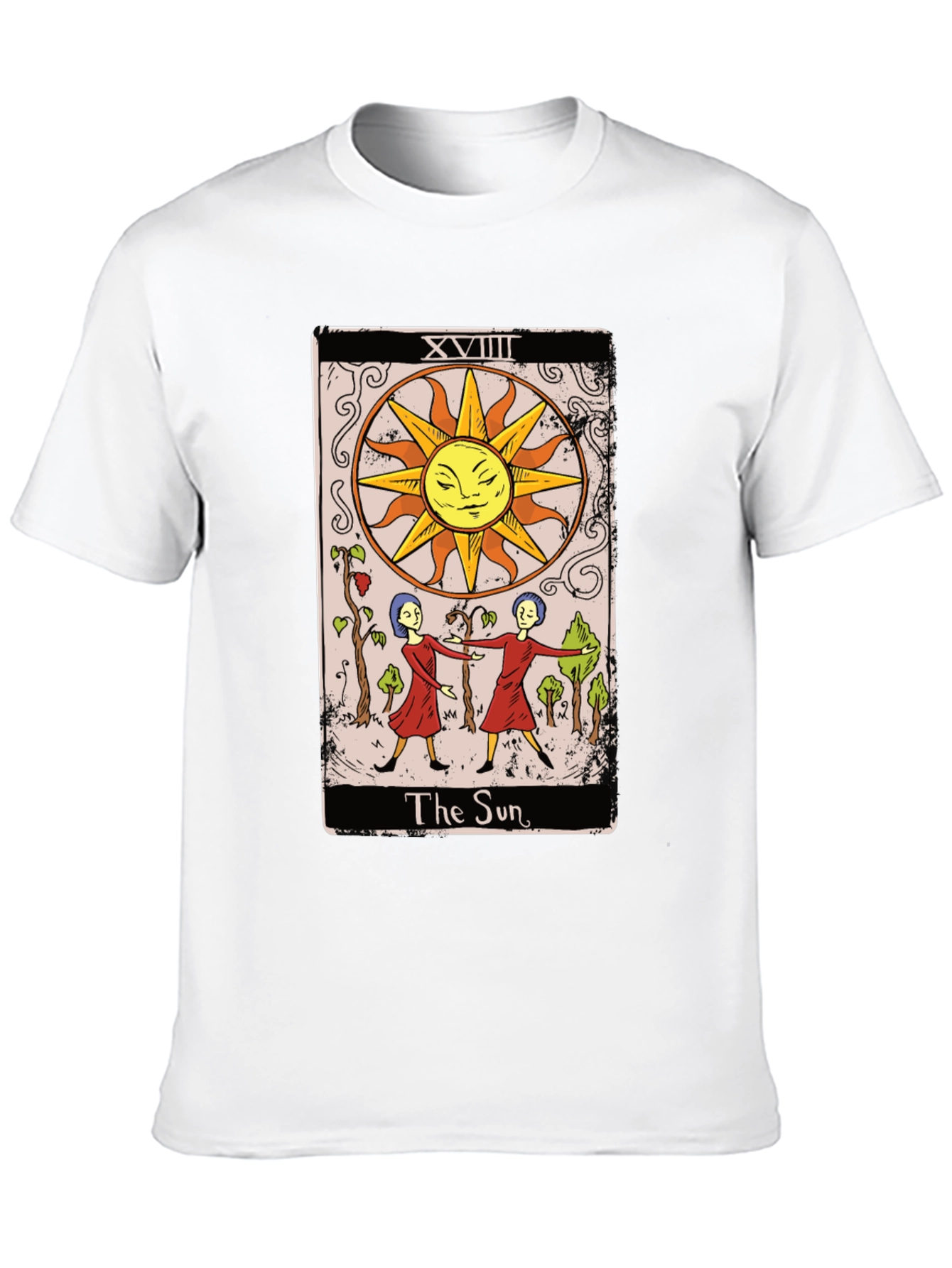The Sun Tarot Card Graphic Tee - Mystical T-Shirt