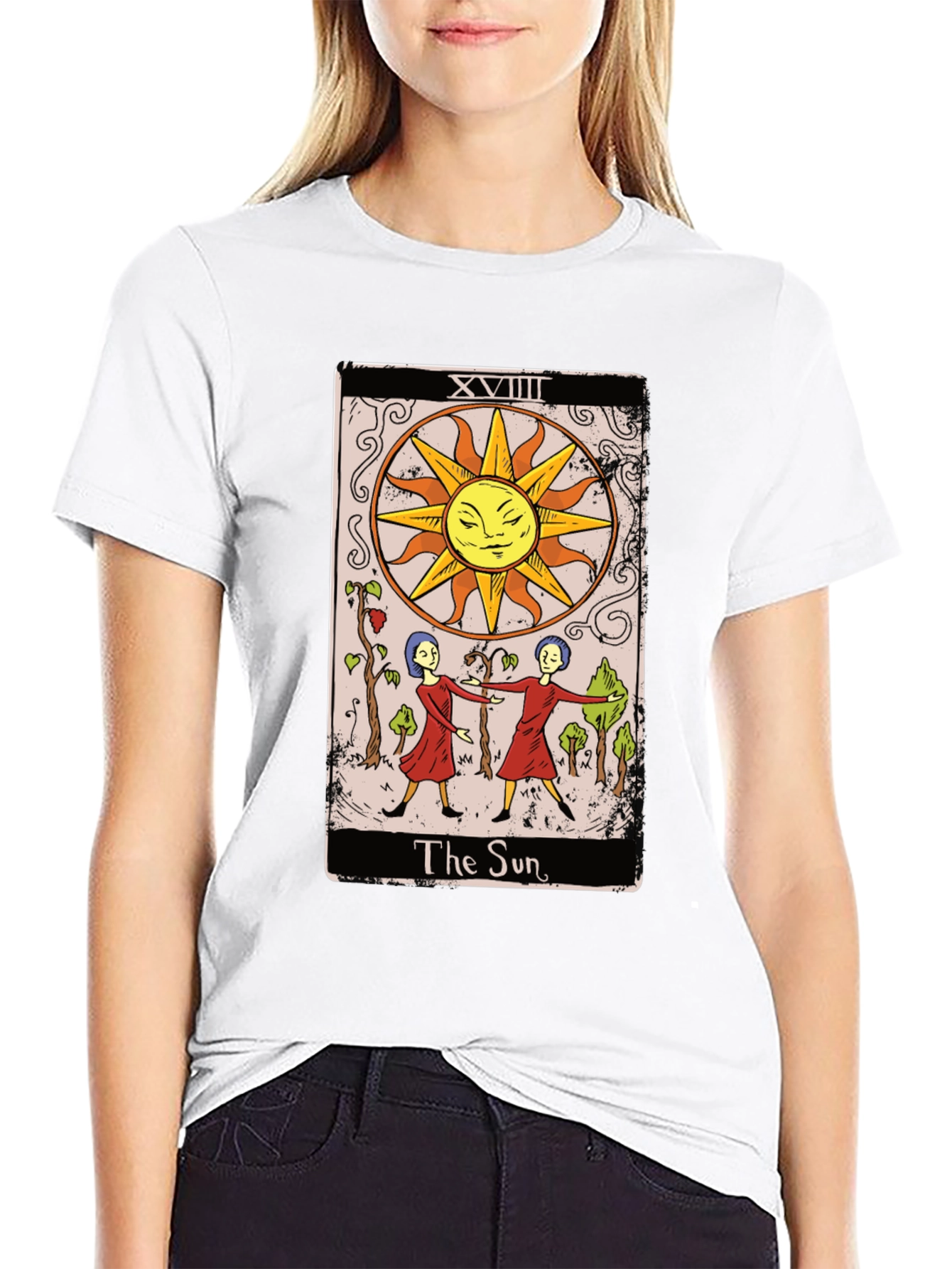 The Sun Tarot Card Graphic Tee - Mystical T-Shirt