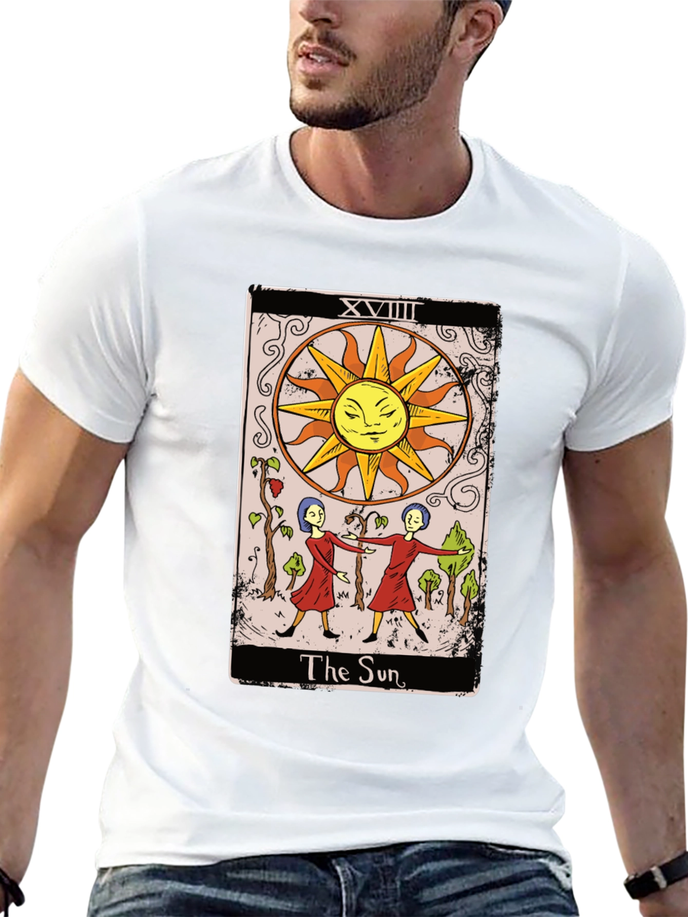 The Sun Tarot Card Graphic Tee - Mystical T-Shirt