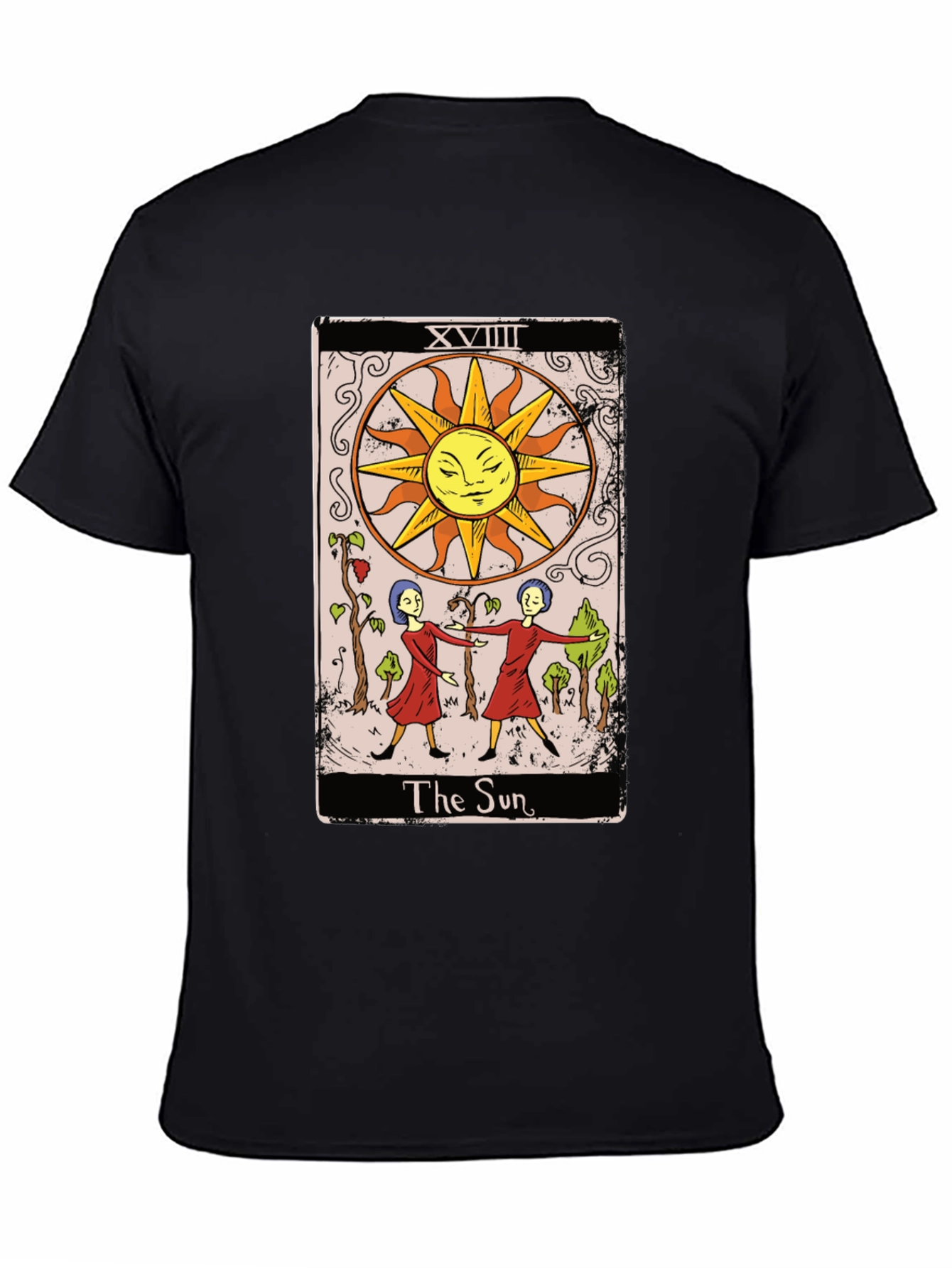 The Sun Tarot Card Graphic Tee - Mystical T-Shirt