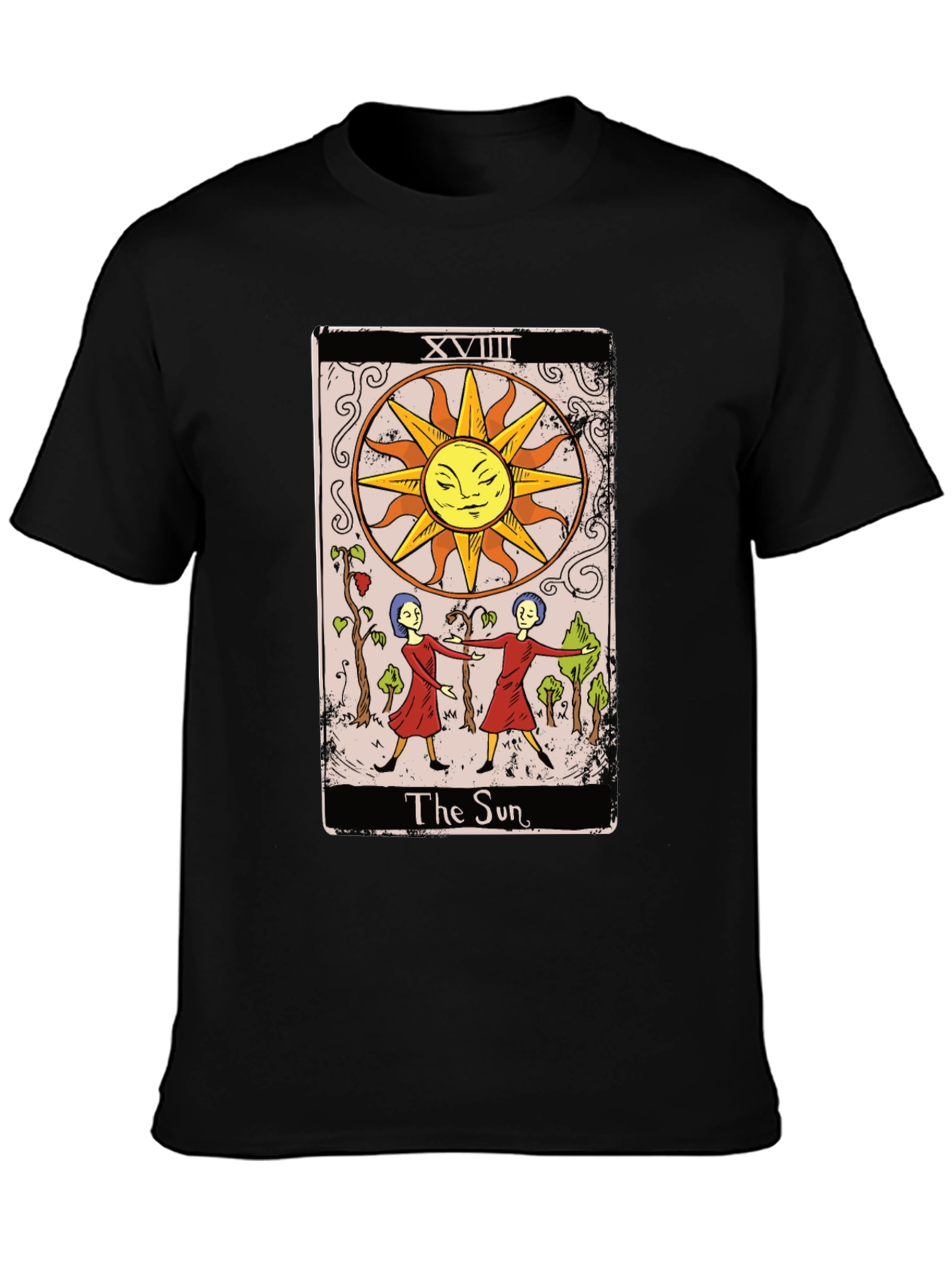 The Sun Tarot Card Graphic Tee - Mystical T-Shirt