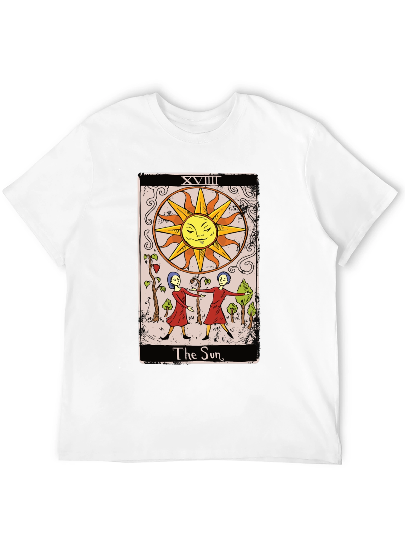 The Sun Tarot Card Graphic Tee - Mystical T-Shirt