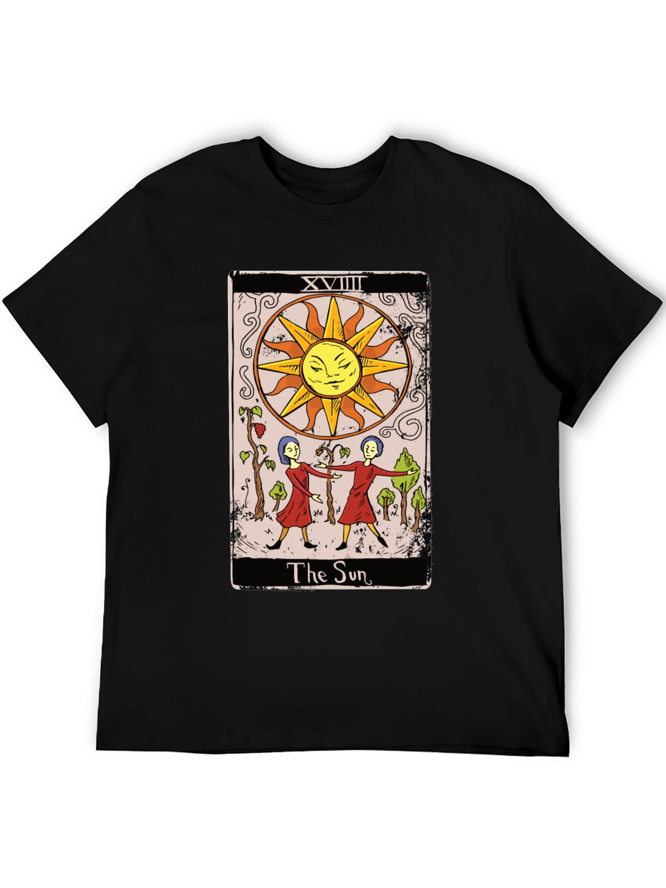 The Sun Tarot Card Graphic Tee - Mystical T-Shirt