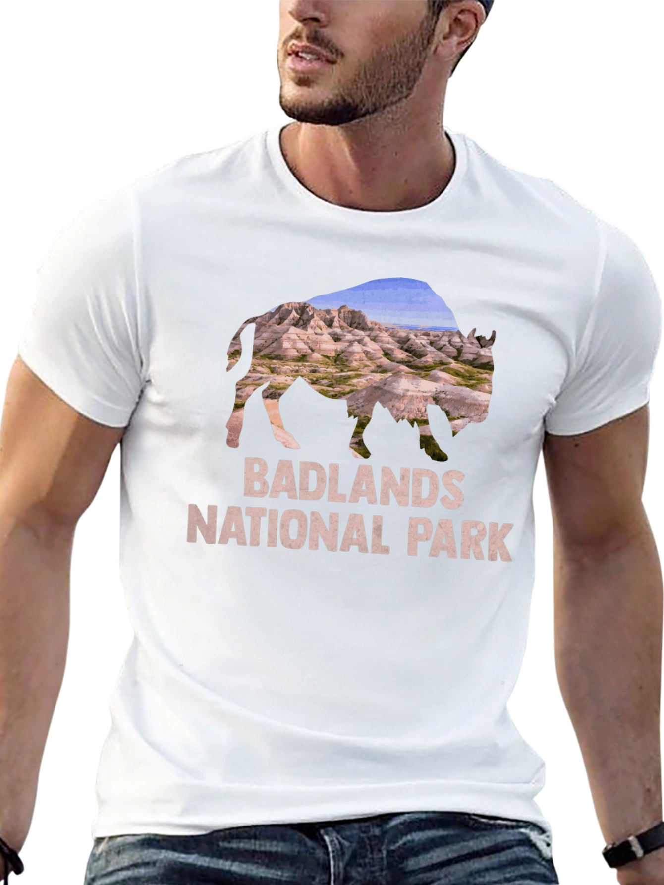 Badlands National Park Bison Graphic T-Shirt
