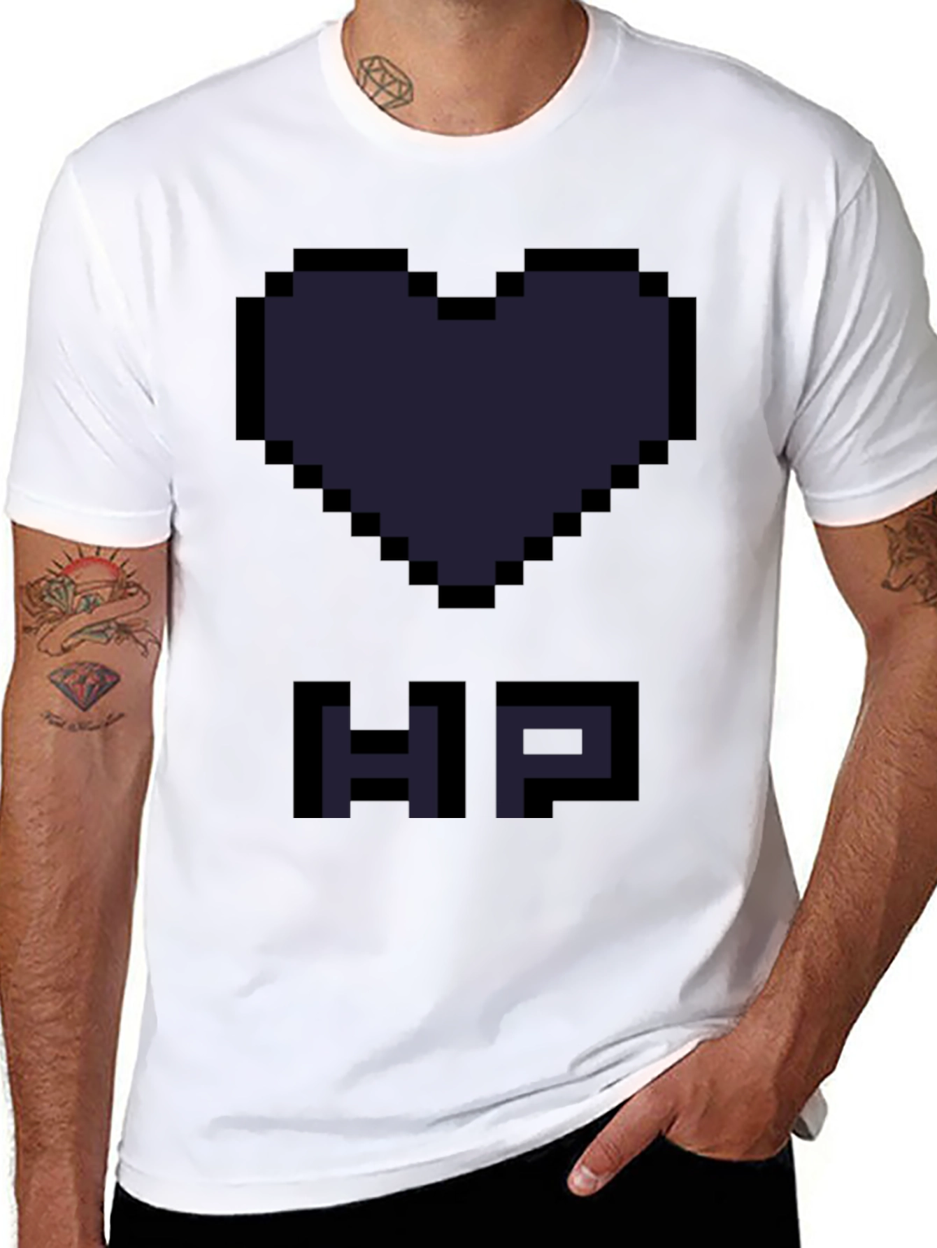 Pixel Heart HP T-Shirt - Gamer Style