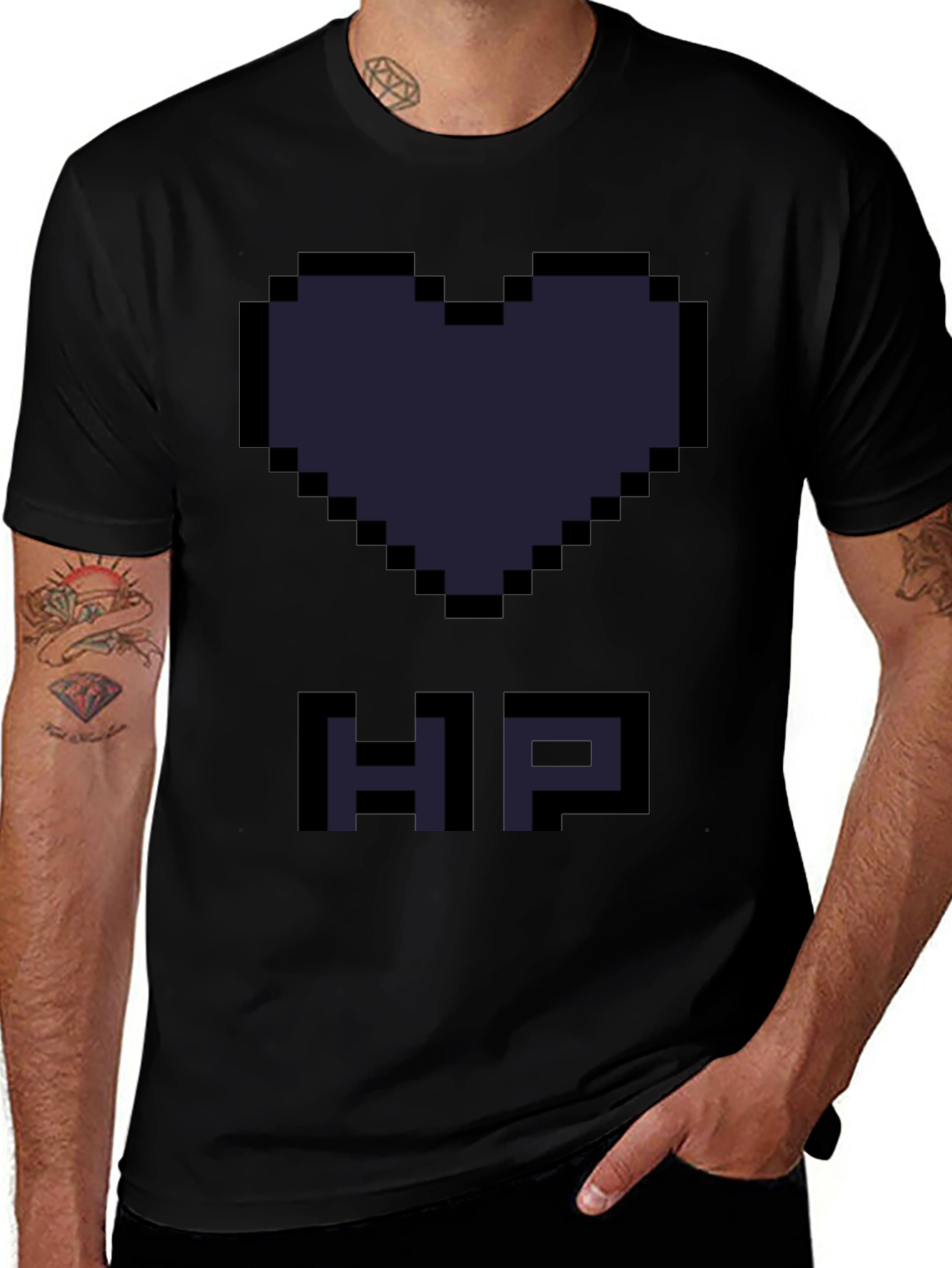 Pixel Heart HP T-Shirt - Gamer Style