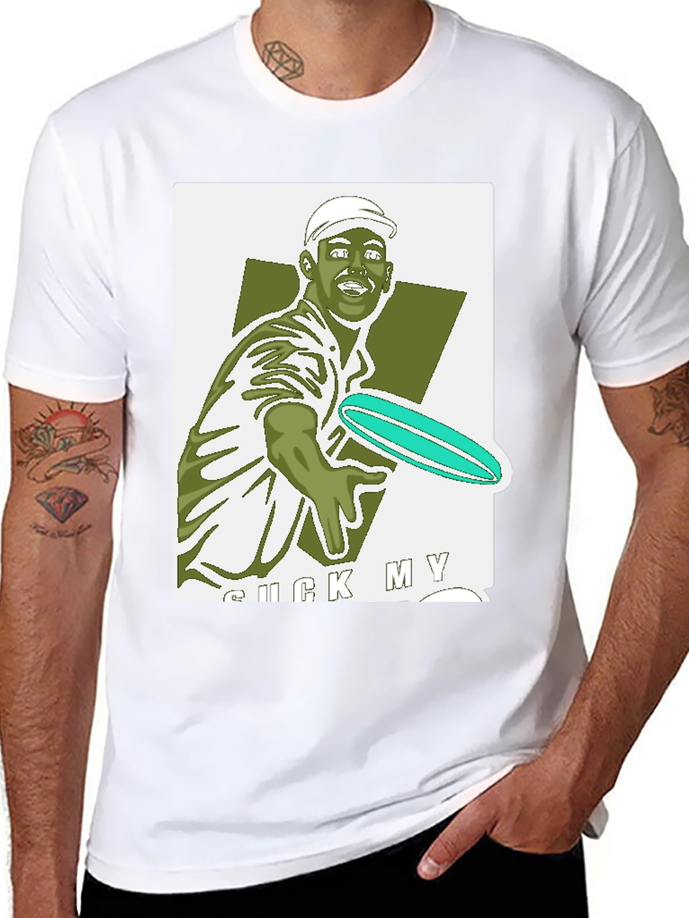 Frisbee Golf Black Tee