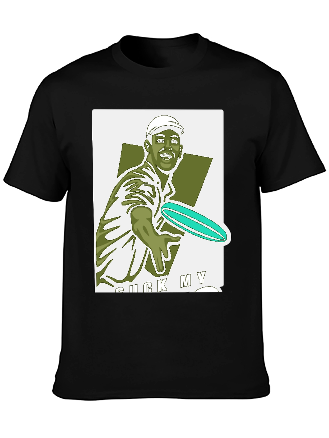 Frisbee Golf Black Tee