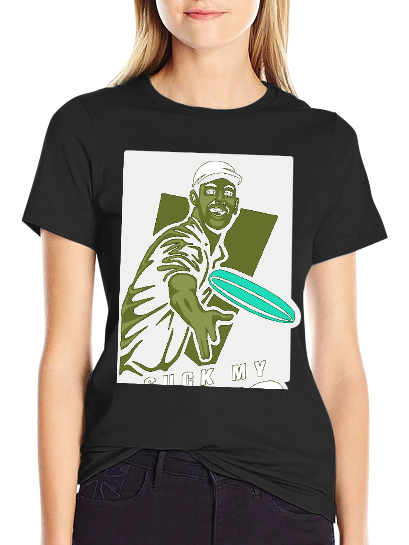 Frisbee Golf Black Tee