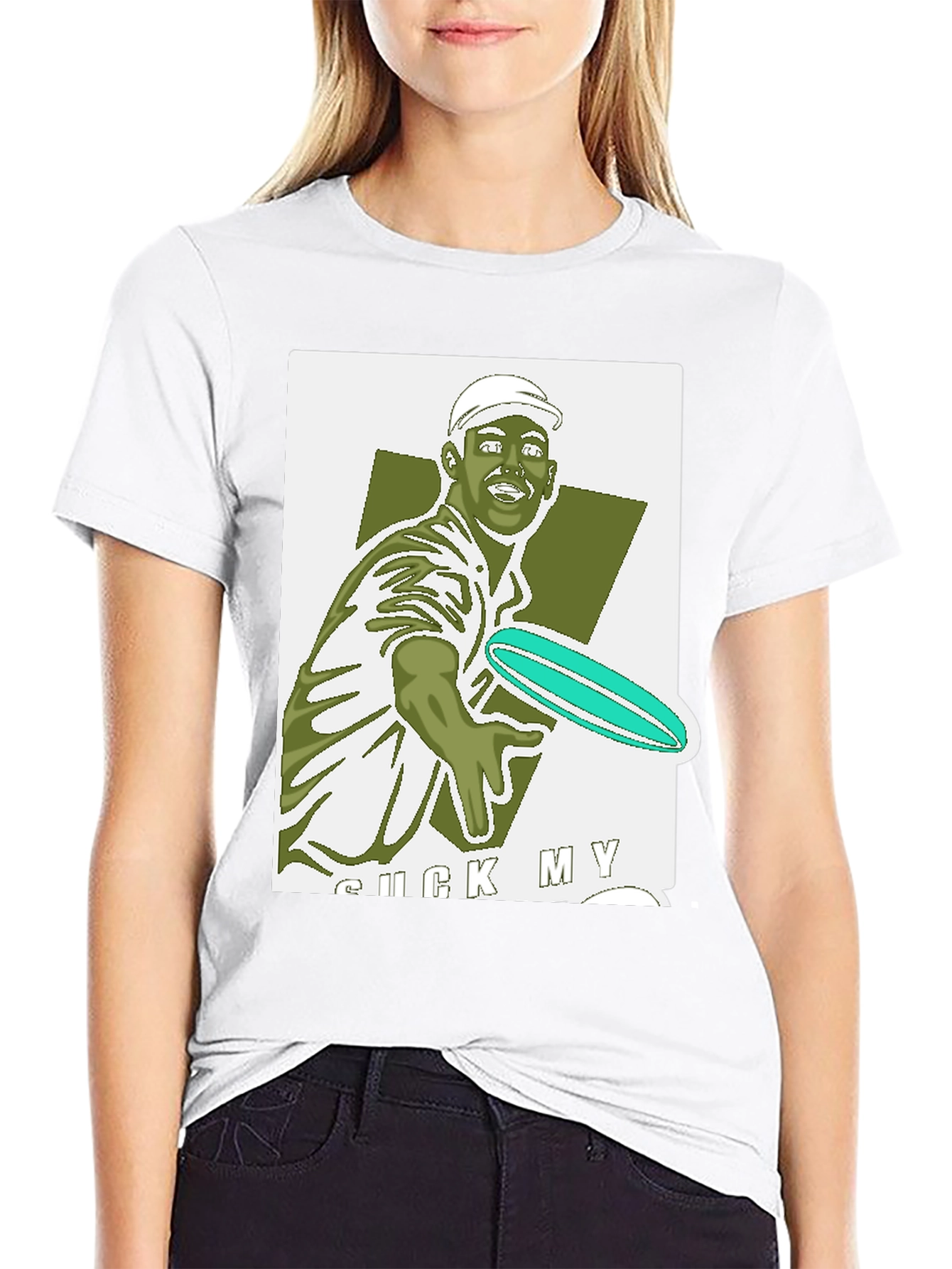 Frisbee Golf Black Tee