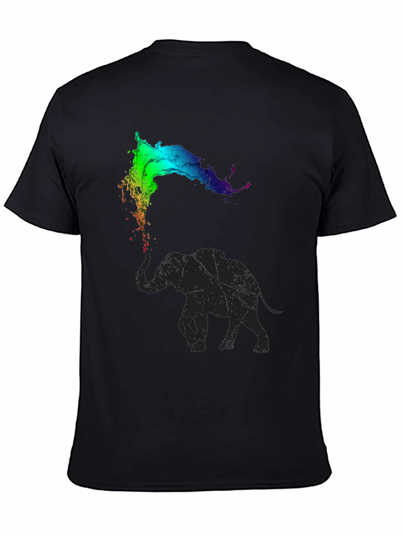 Elephant Rainbow Splash Tee