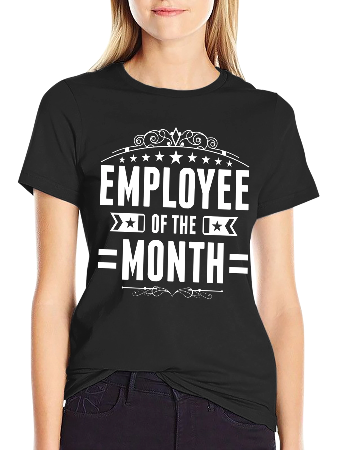 Employee of the Month Black Graphic Tee