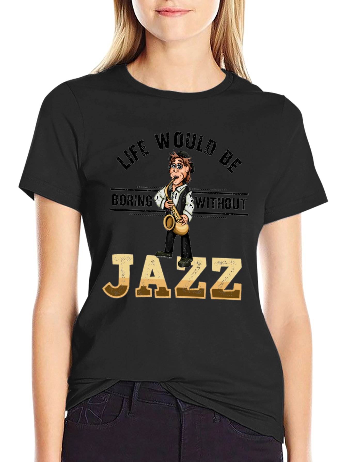 Life Without Jazz T-Shirt - Stylish Music Lover Tee