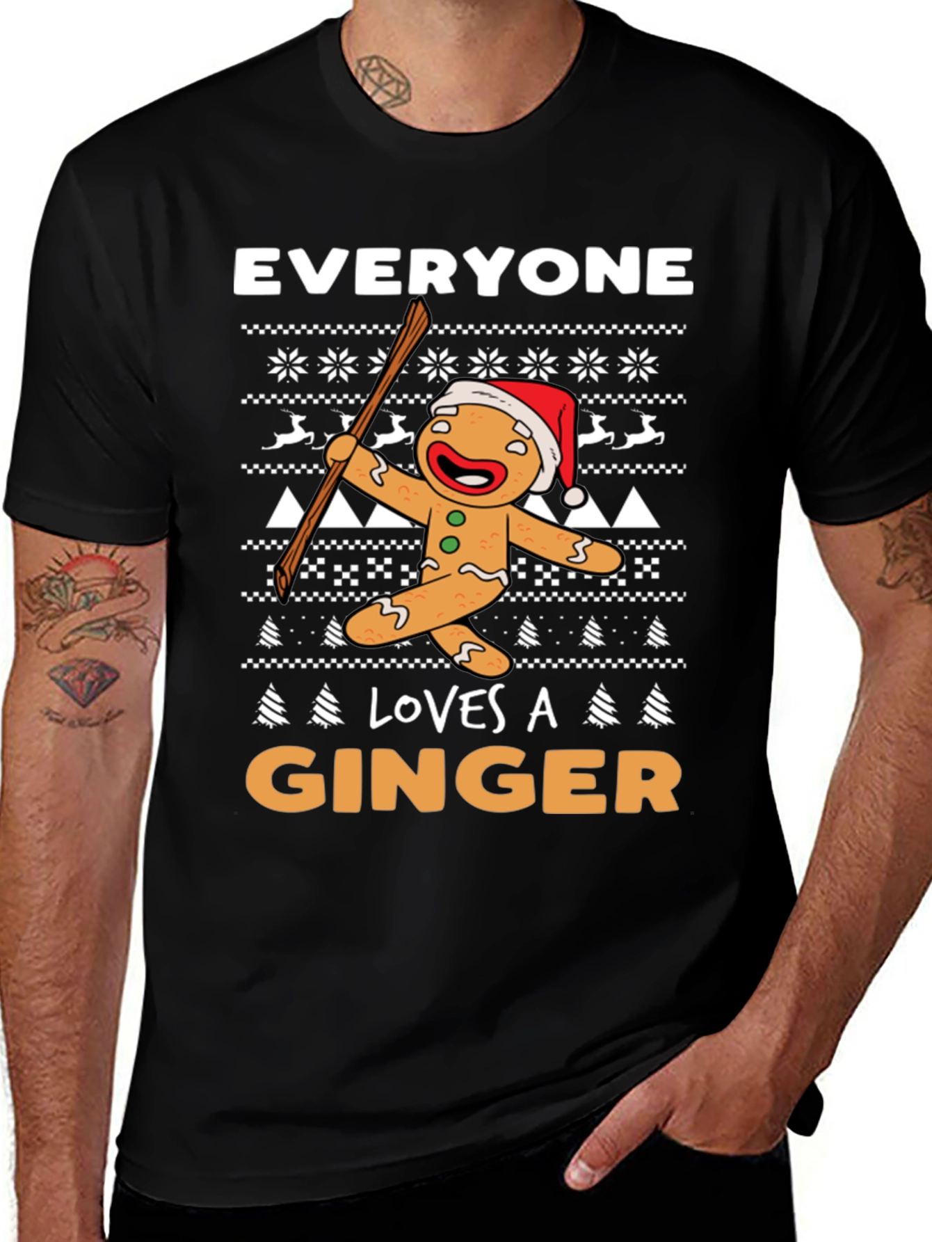 Gingerbread Man Christmas T-Shirt