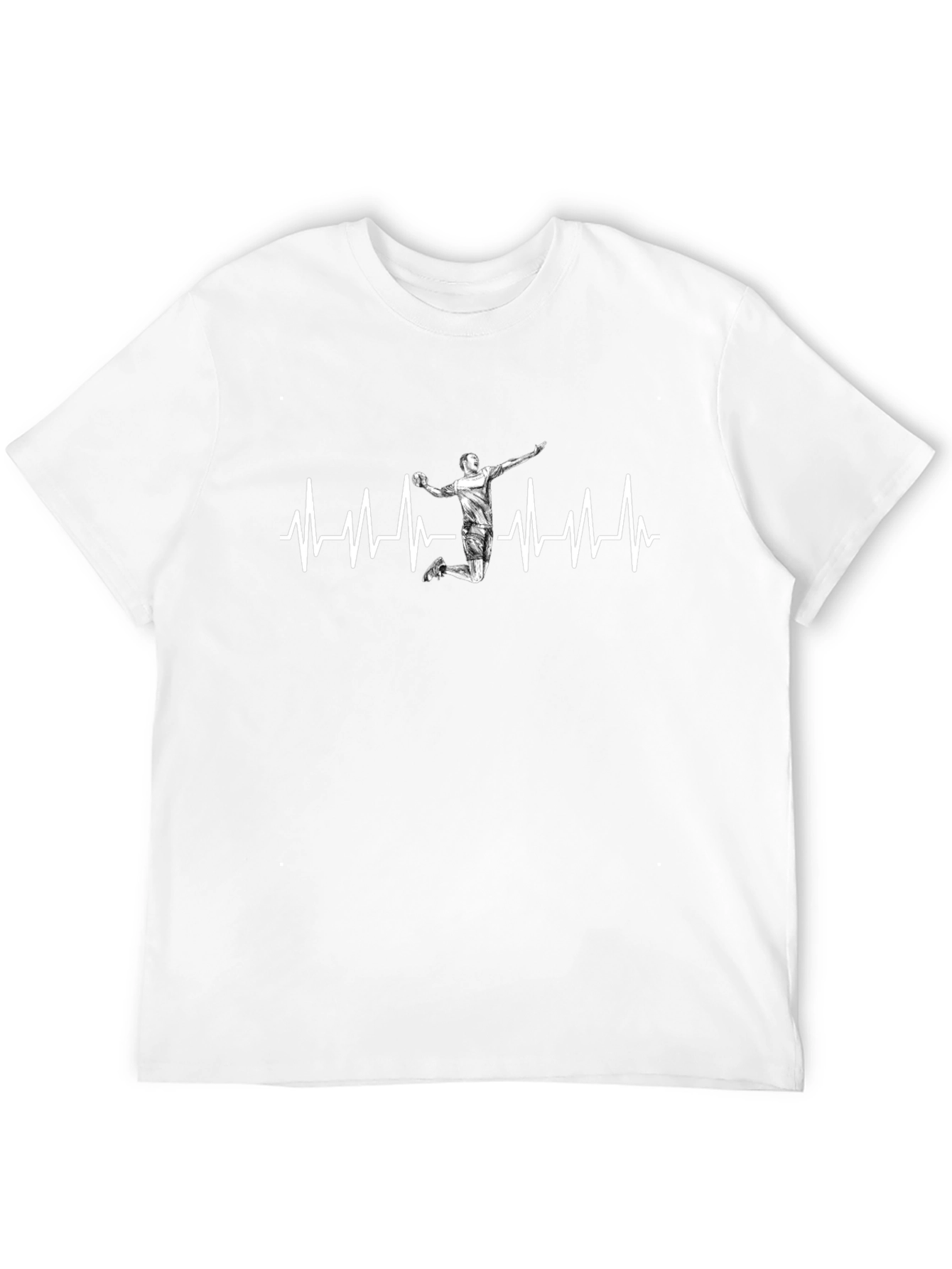 Handball Heartbeat Graphic T-Shirt