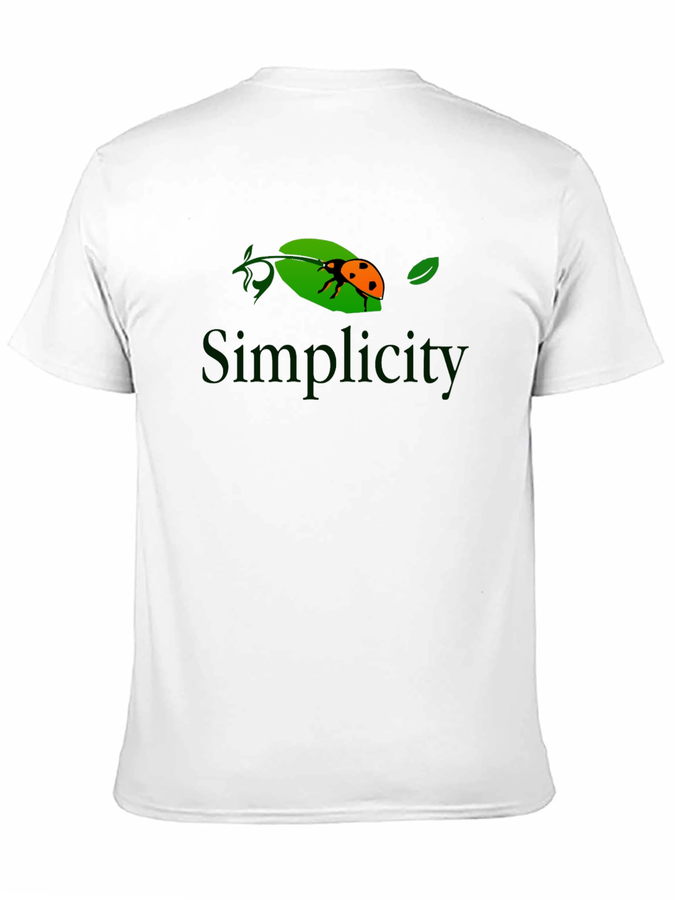 Simplicity Ladybug Graphic Tee - Black