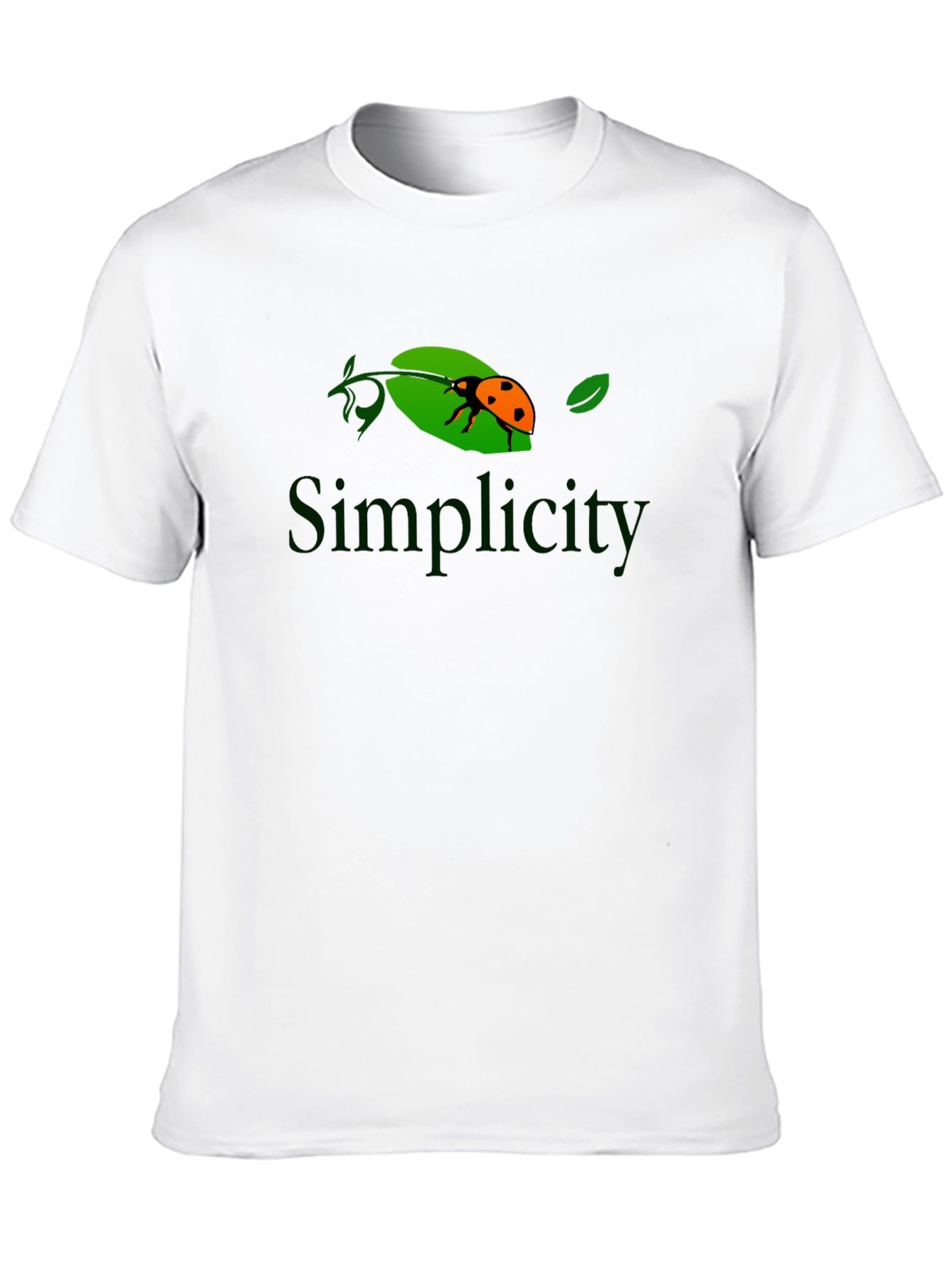 Simplicity Ladybug Graphic Tee - Black