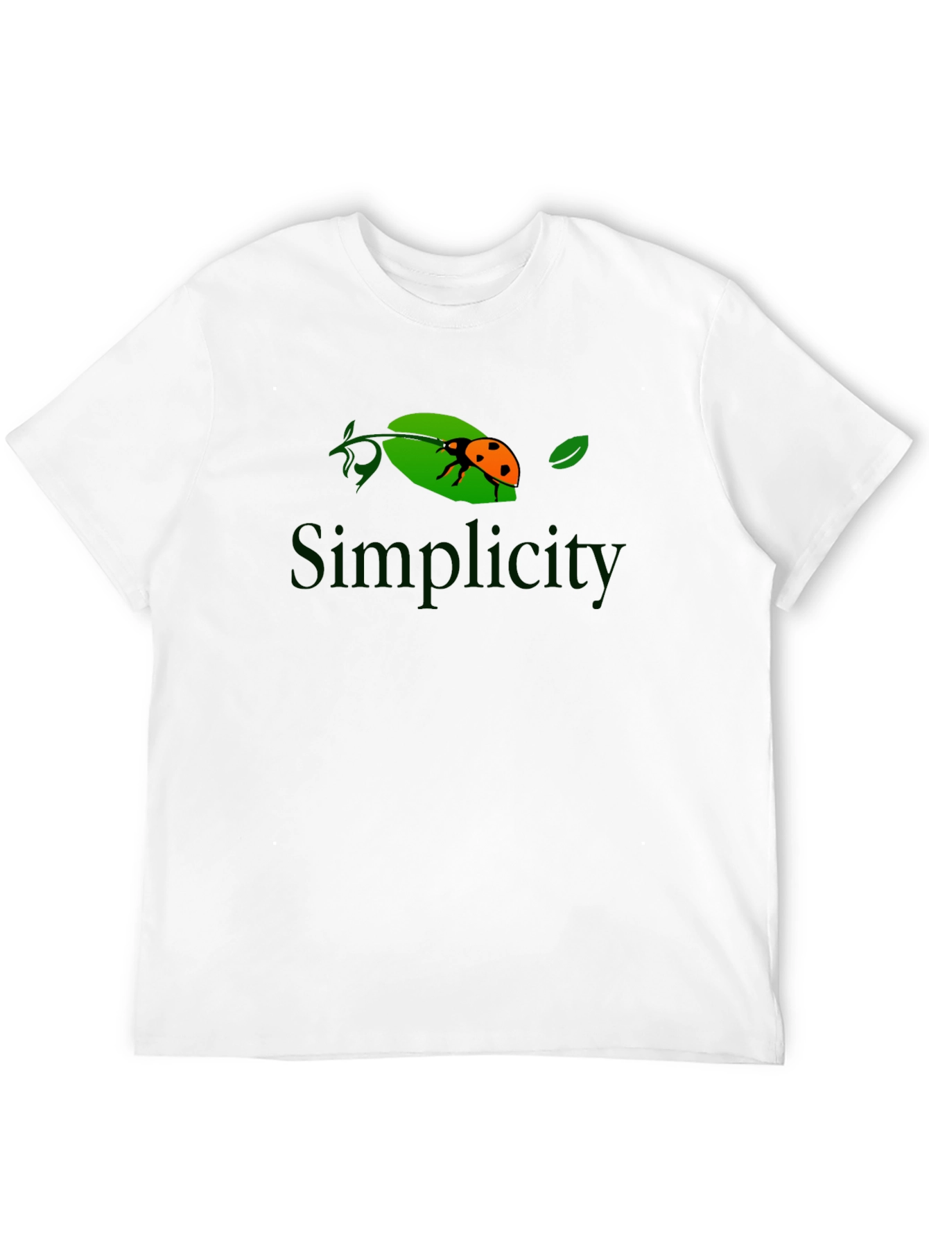 Simplicity Ladybug Graphic Tee - Black