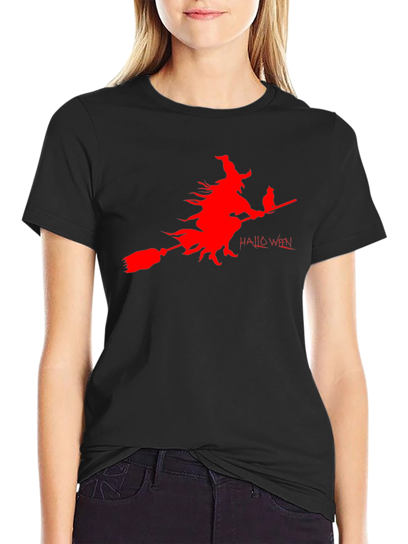 Halloween Witch Black T-Shirt