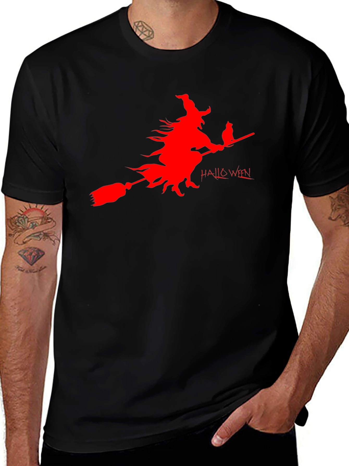 Halloween Witch Black T-Shirt
