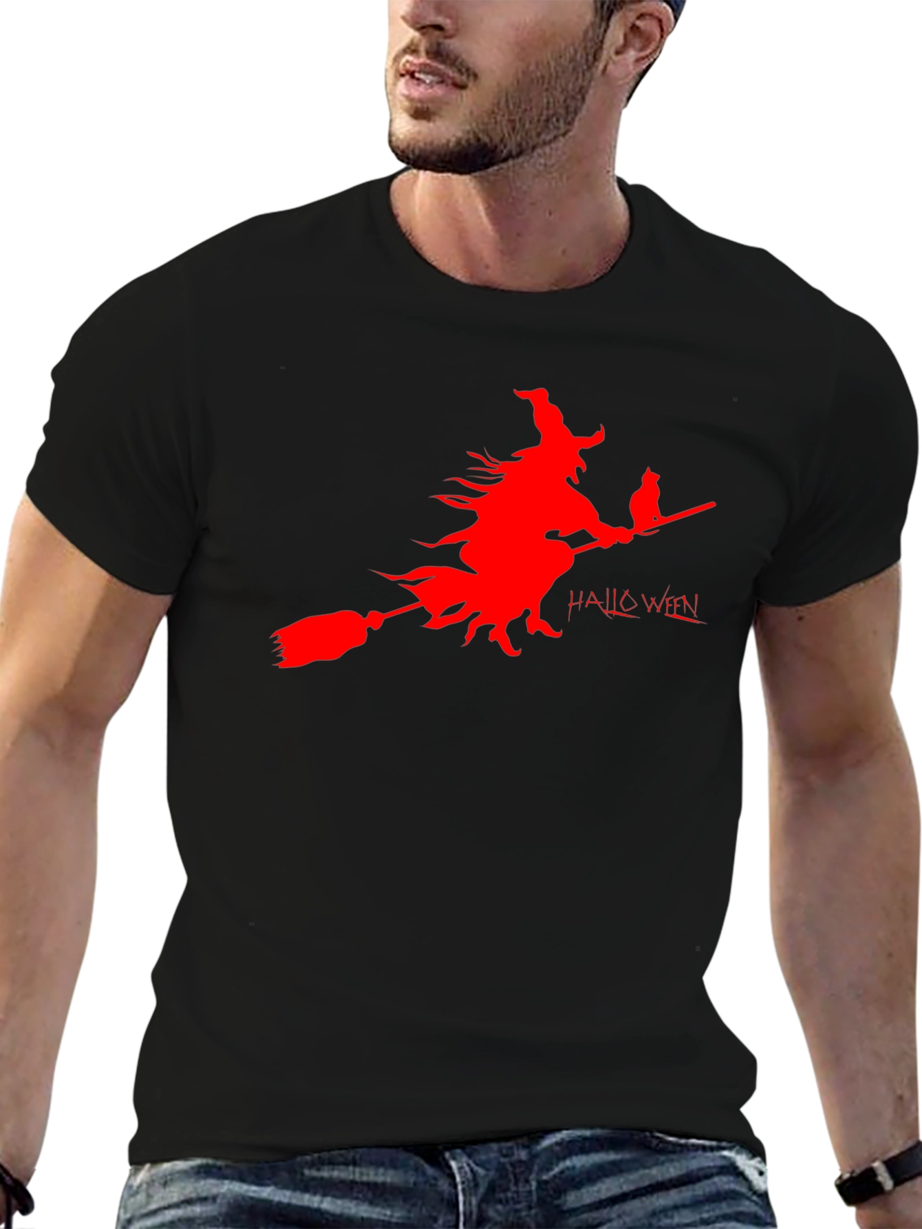 Halloween Witch Black T-Shirt