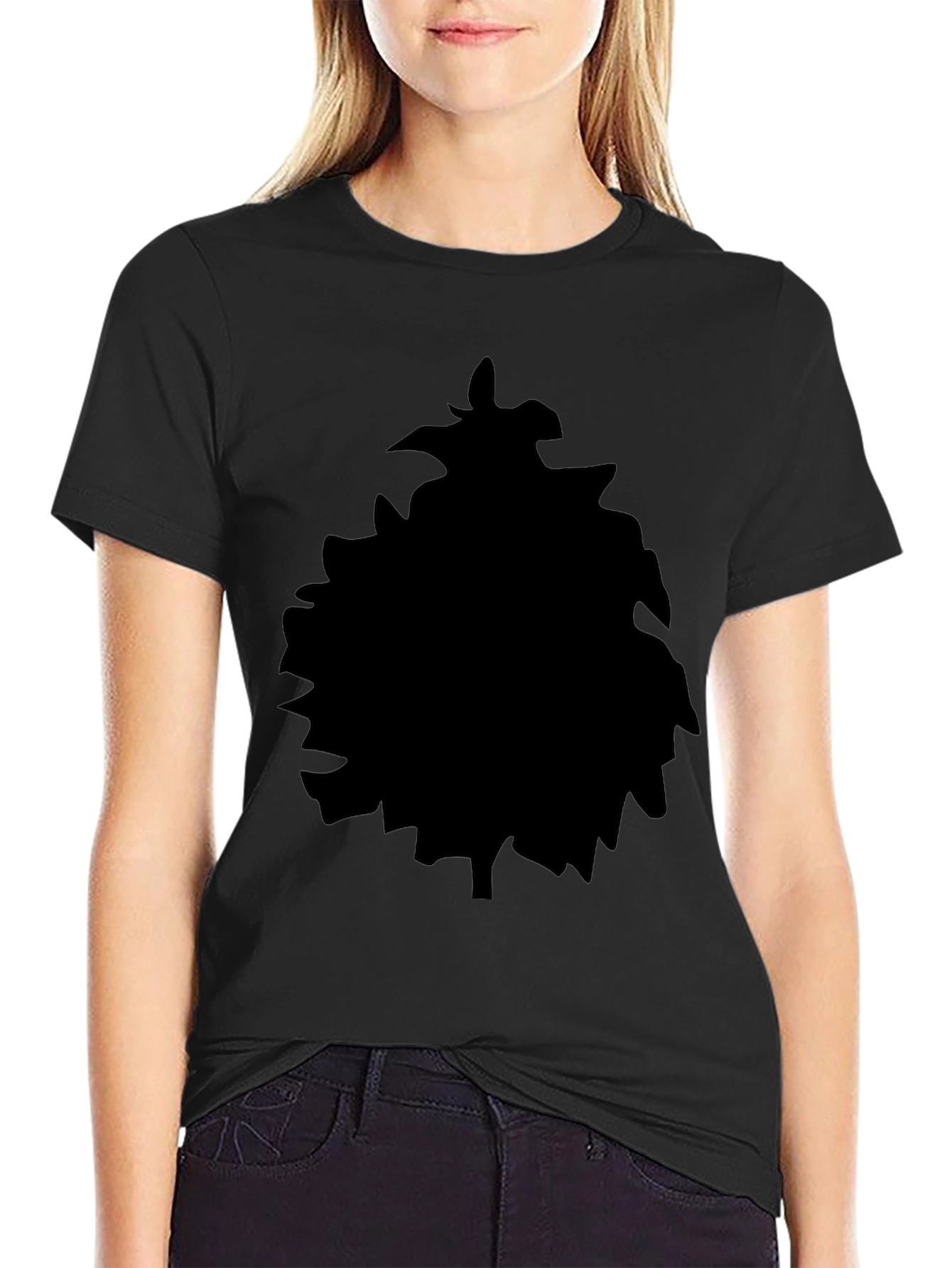 Black Silhouette Graphic Tee