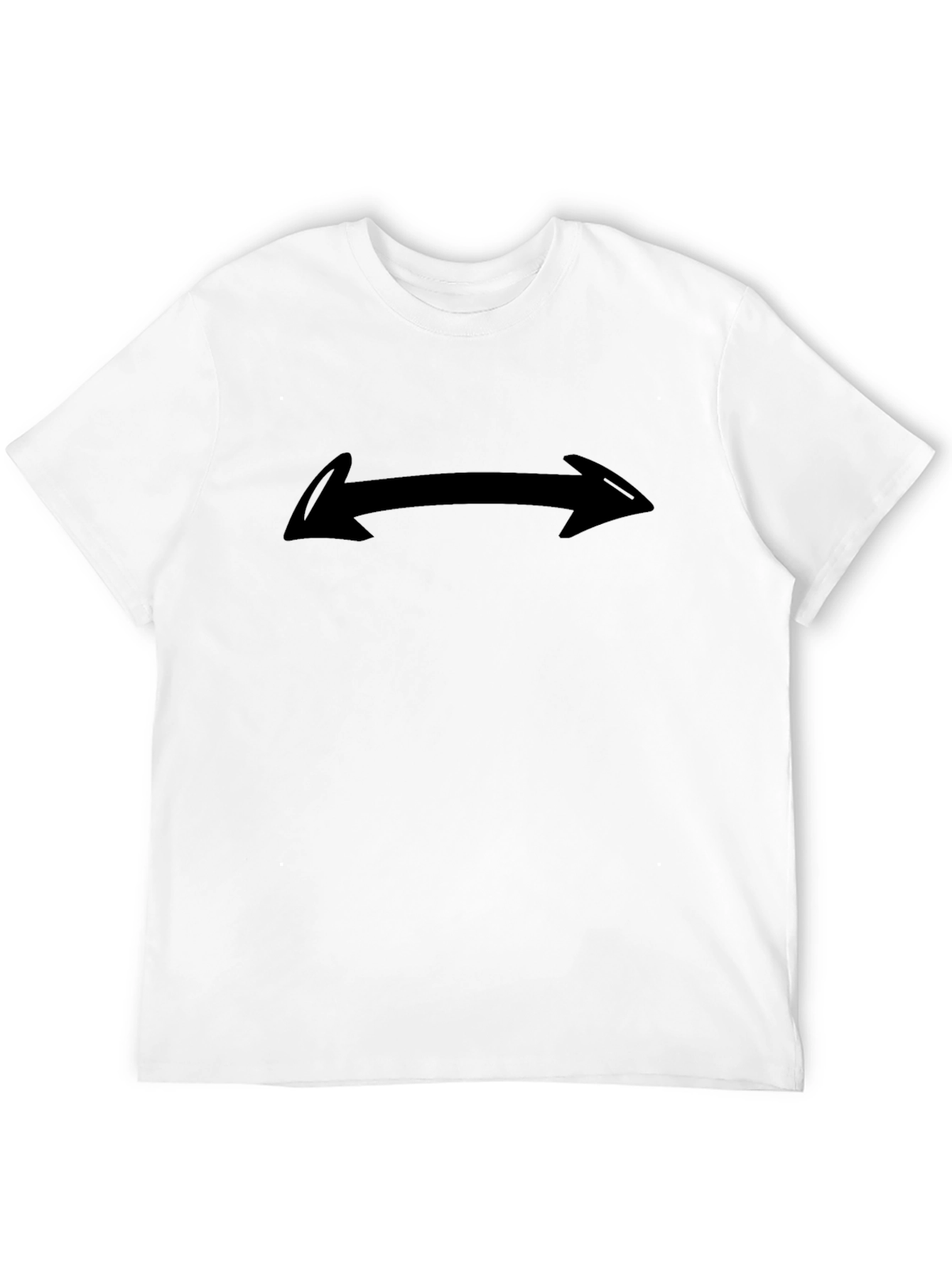 Black T-Shirt with Arrow Design