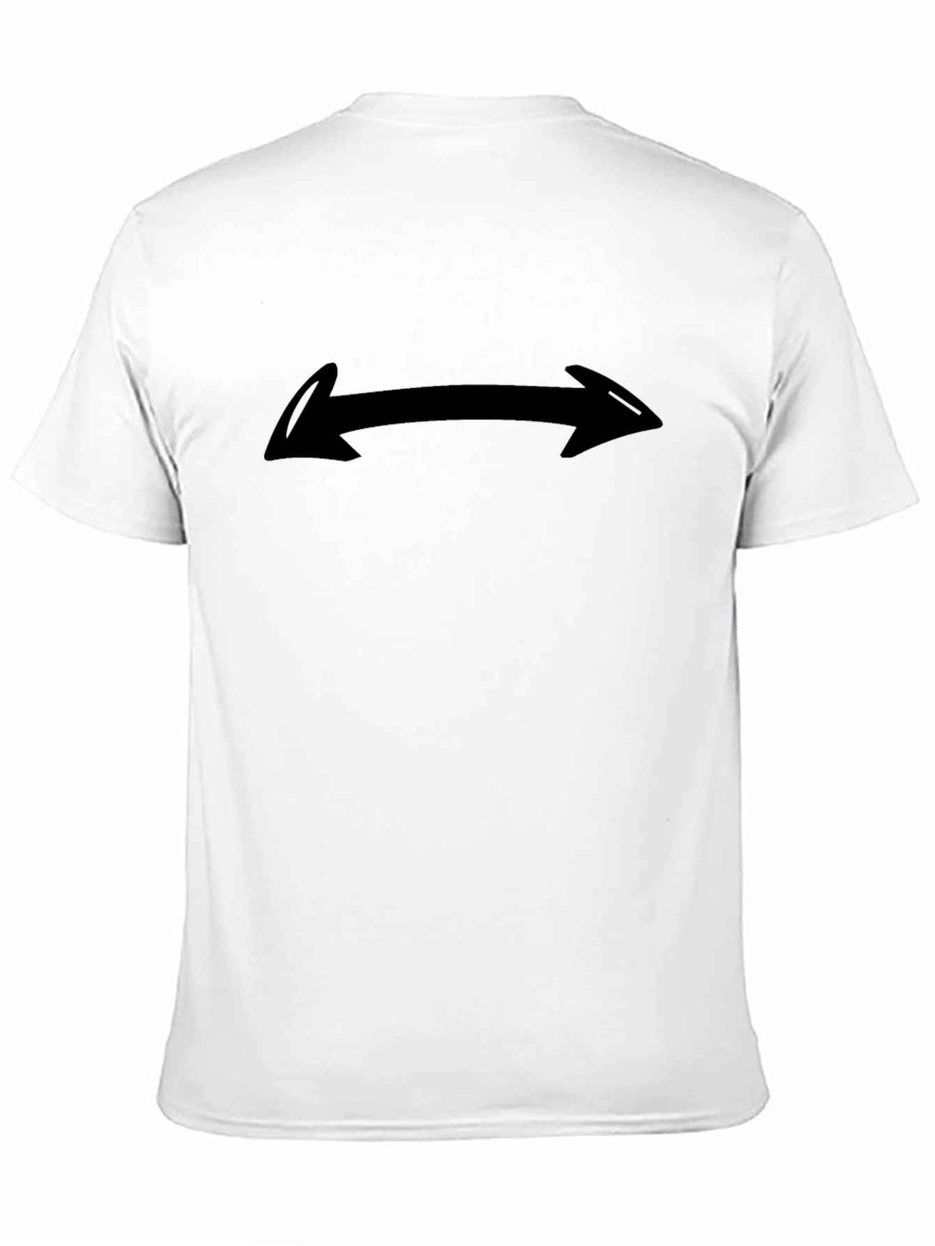 Black T-Shirt with Arrow Design