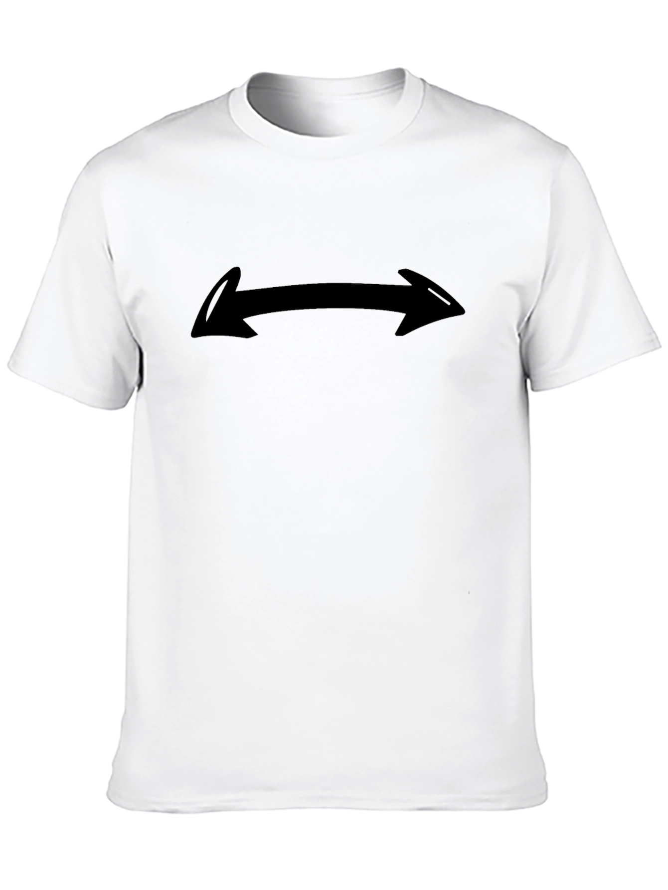 Black T-Shirt with Arrow Design