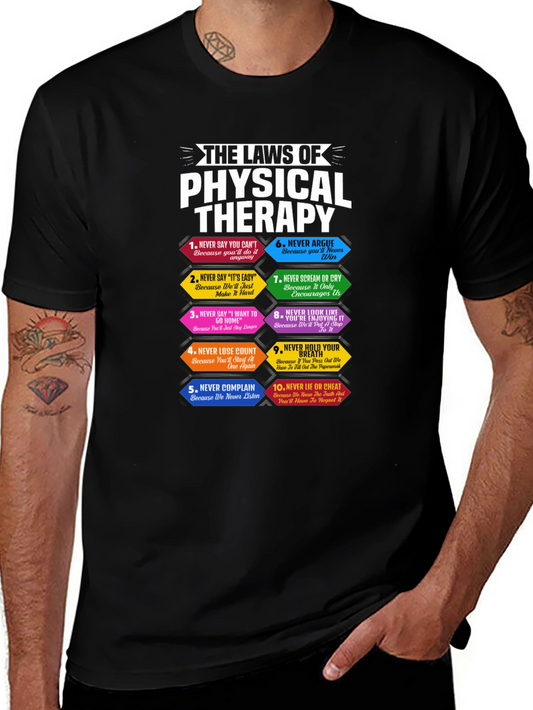 Physical Therapy Laws T-Shirt Funny PT Gift