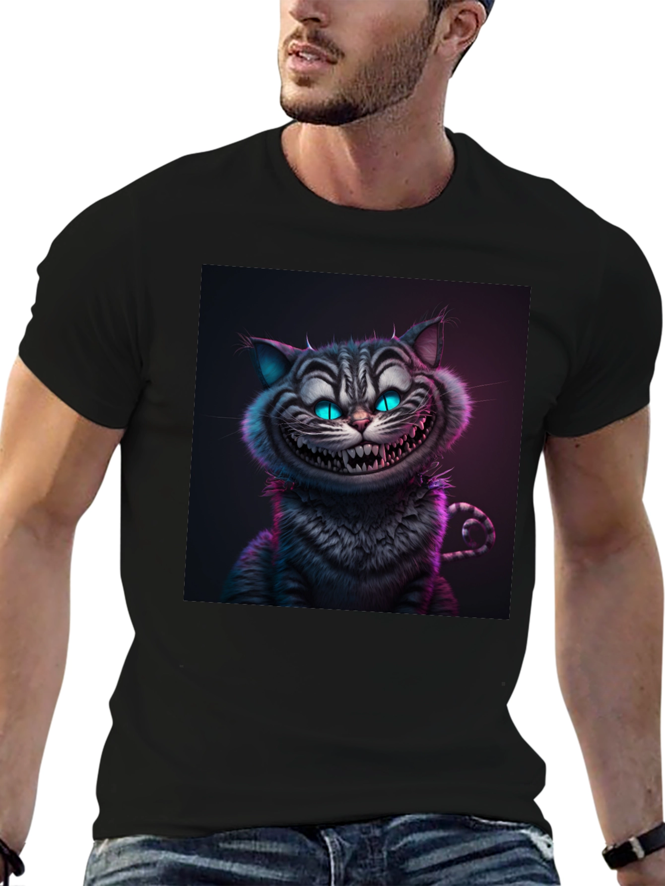 Cheshire Cat Grin Graphic T-Shirt