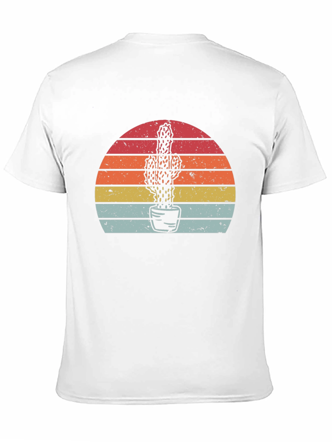 Cactus Sunset Graphic Tee - Retro Style