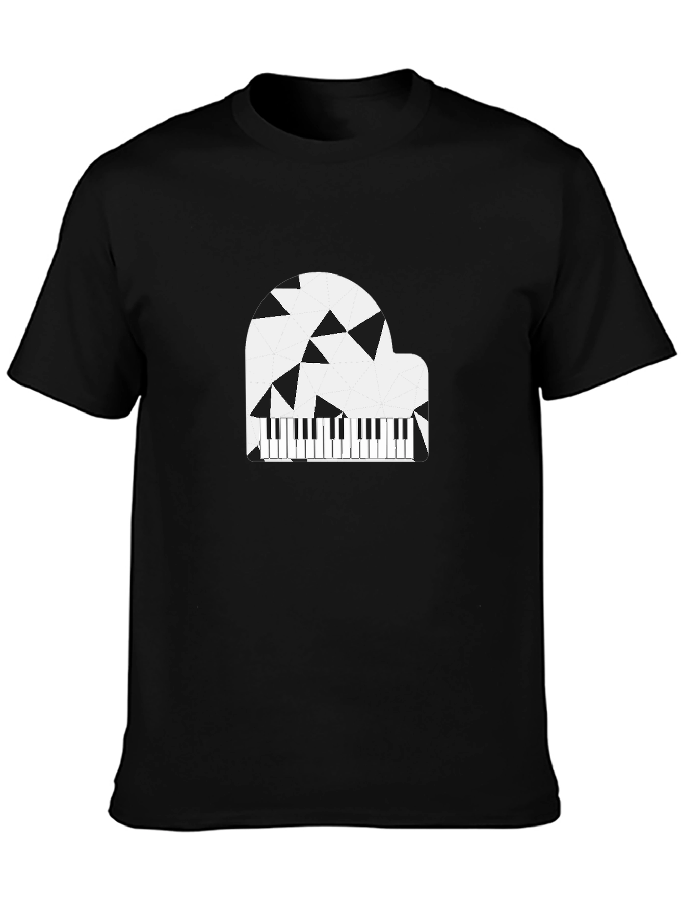 Abstract Piano Graphic T-Shirt