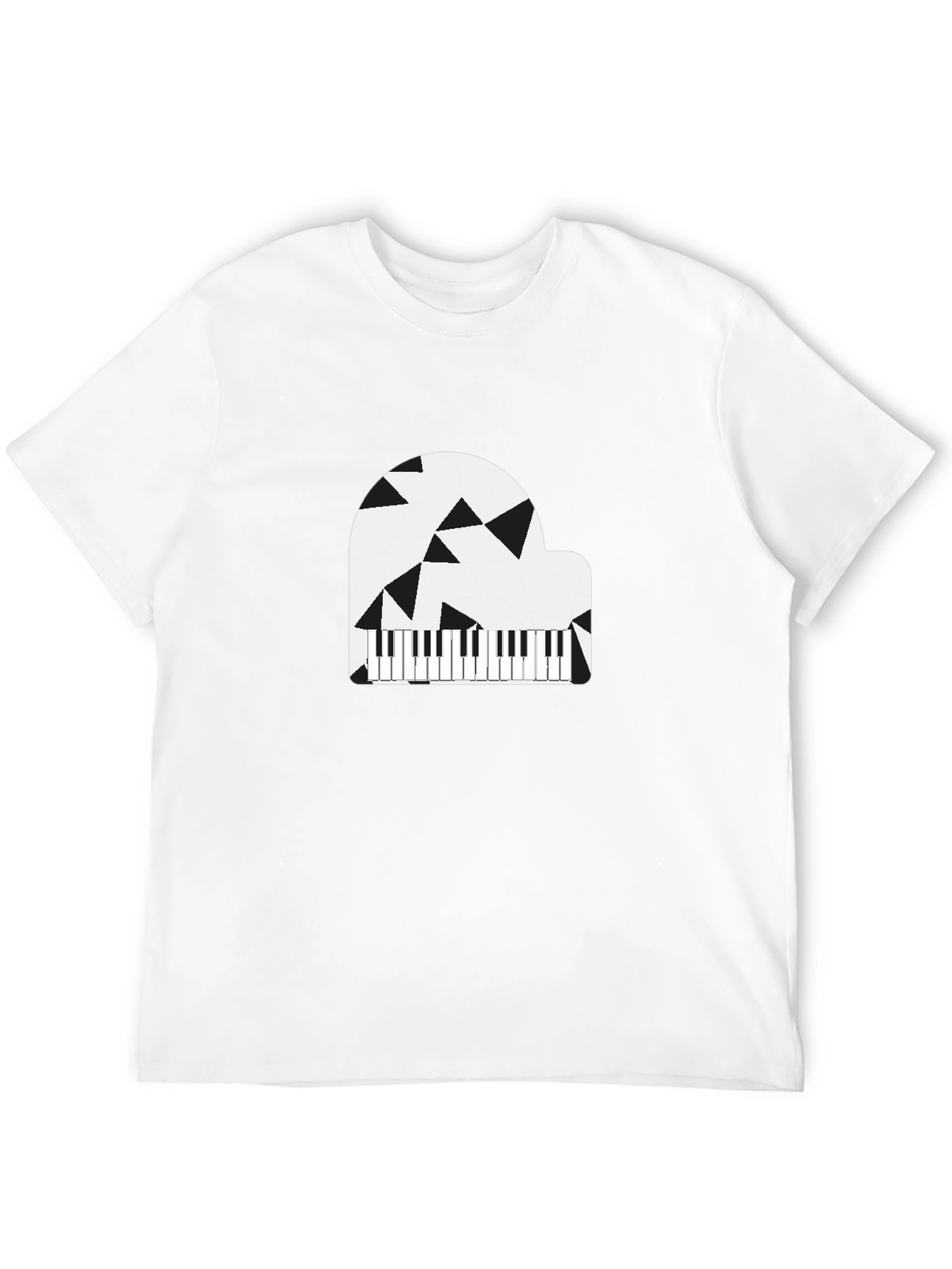 Abstract Piano Graphic T-Shirt