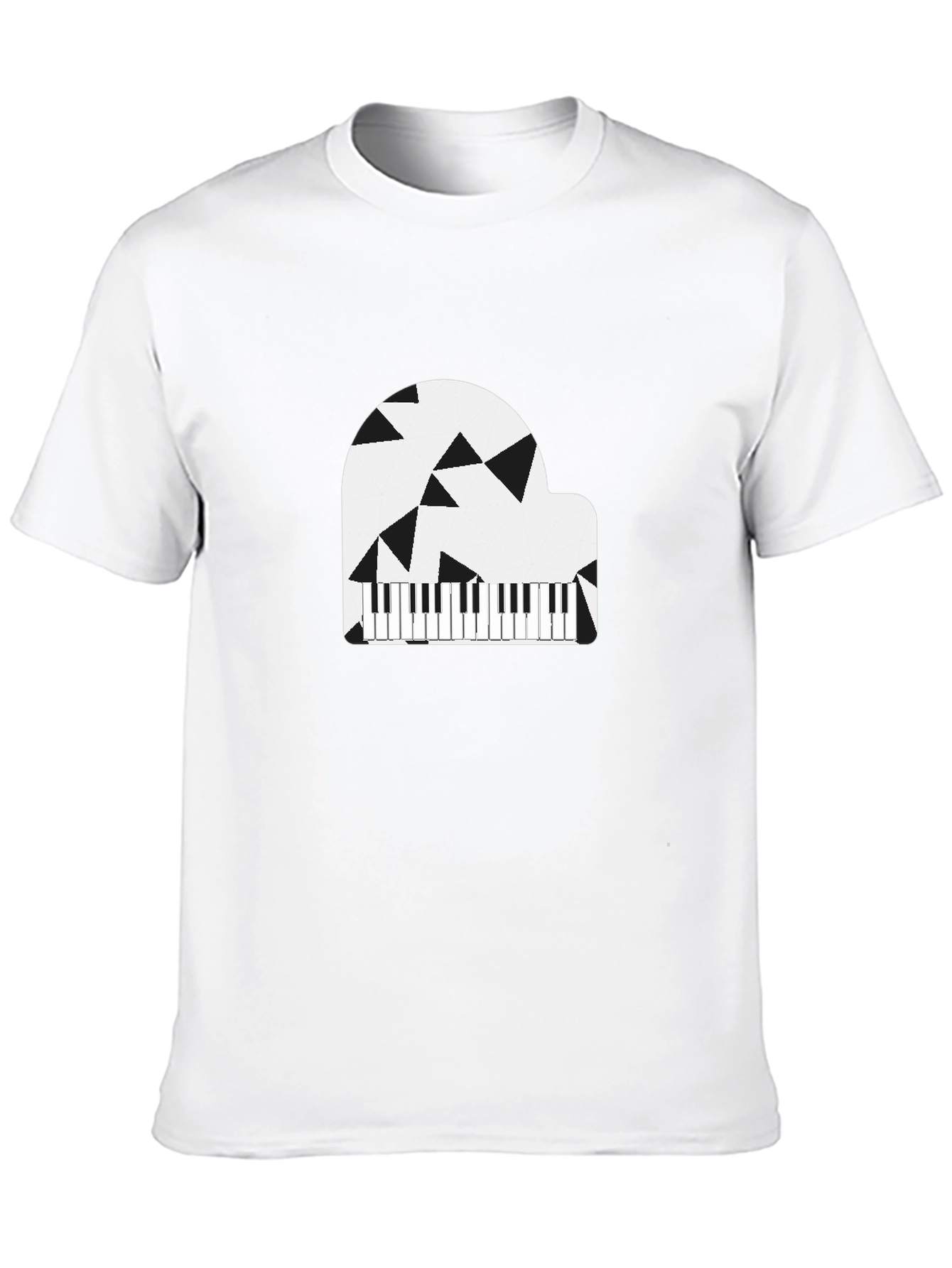 Abstract Piano Graphic T-Shirt