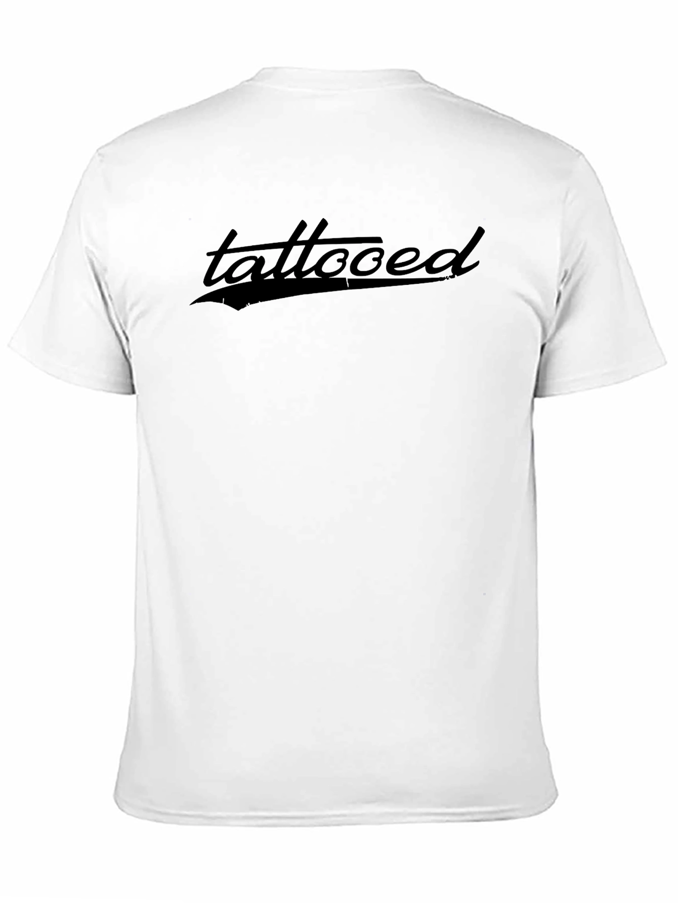 Tattooed Graphic Print Black T-Shirt