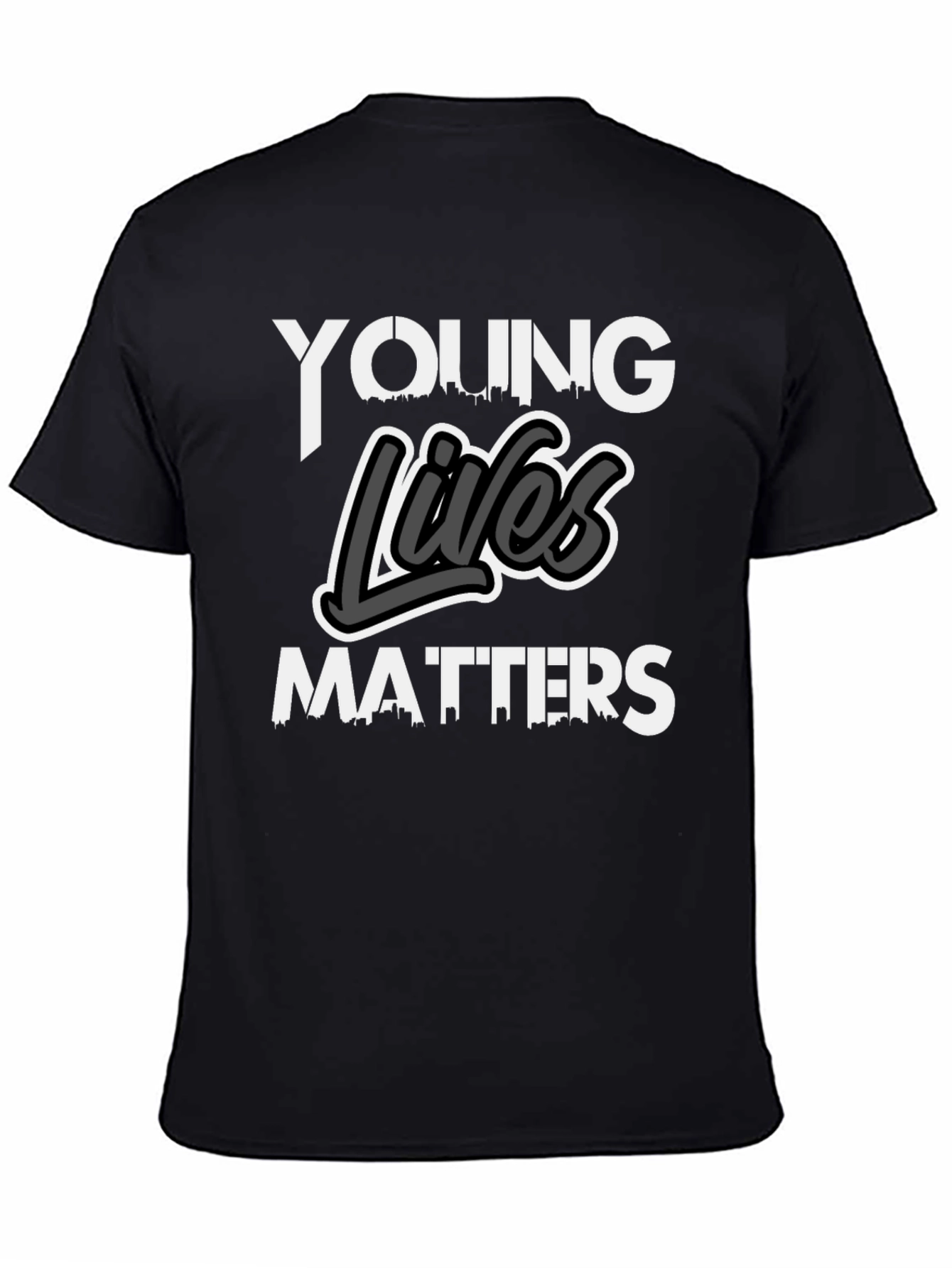 Young Lives Matters Graphic Tee - Black