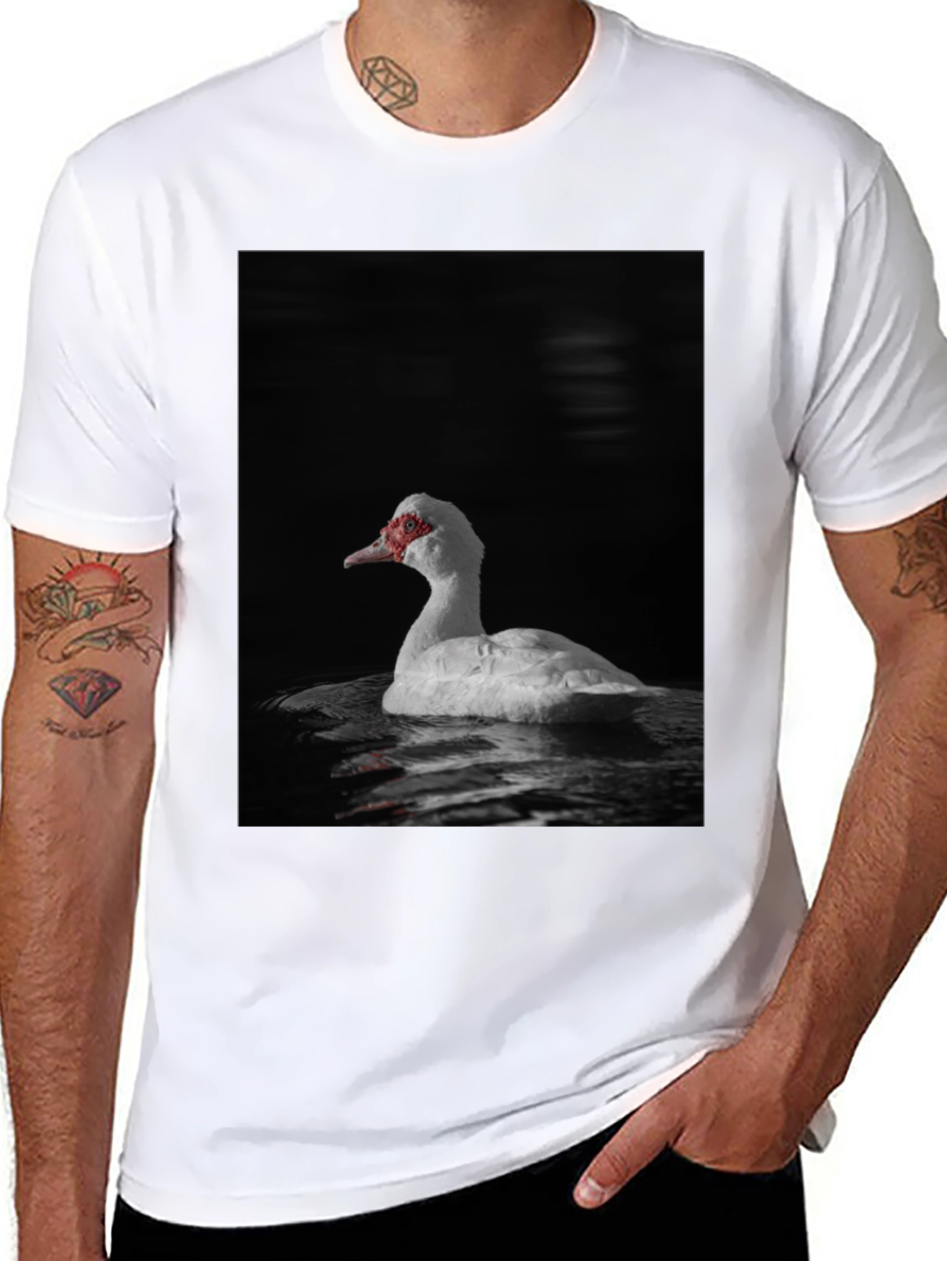 Duck Graphic Black T-Shirt