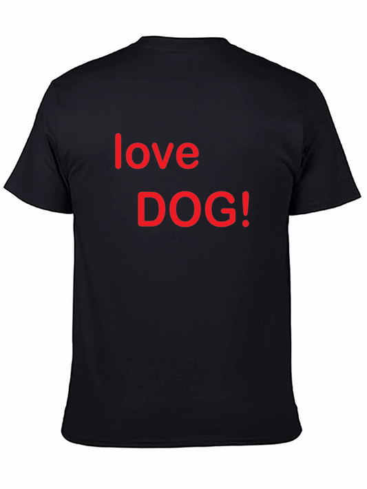 Love DOG! Graphic Tee - Black Short Sleeve