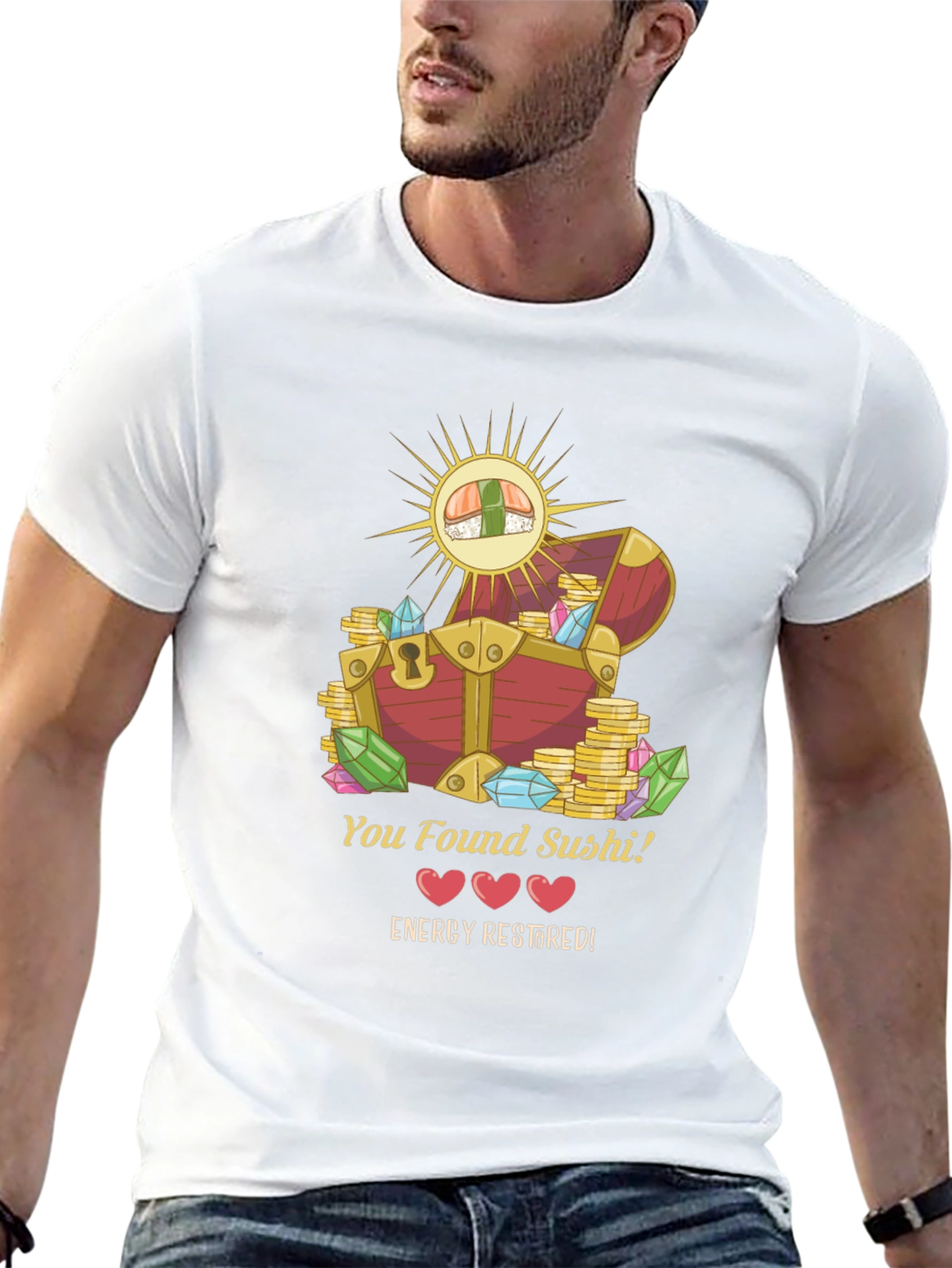 You Found Sushi! T-Shirt - Energy Restored Design