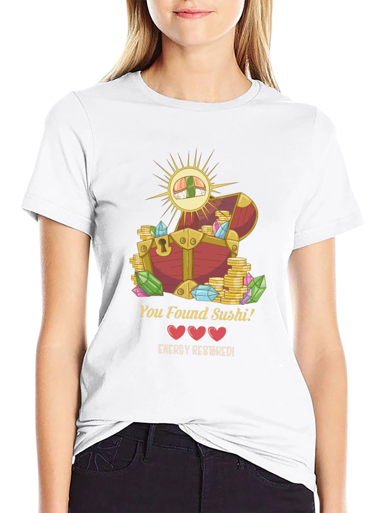 You Found Sushi! T-Shirt - Energy Restored Design