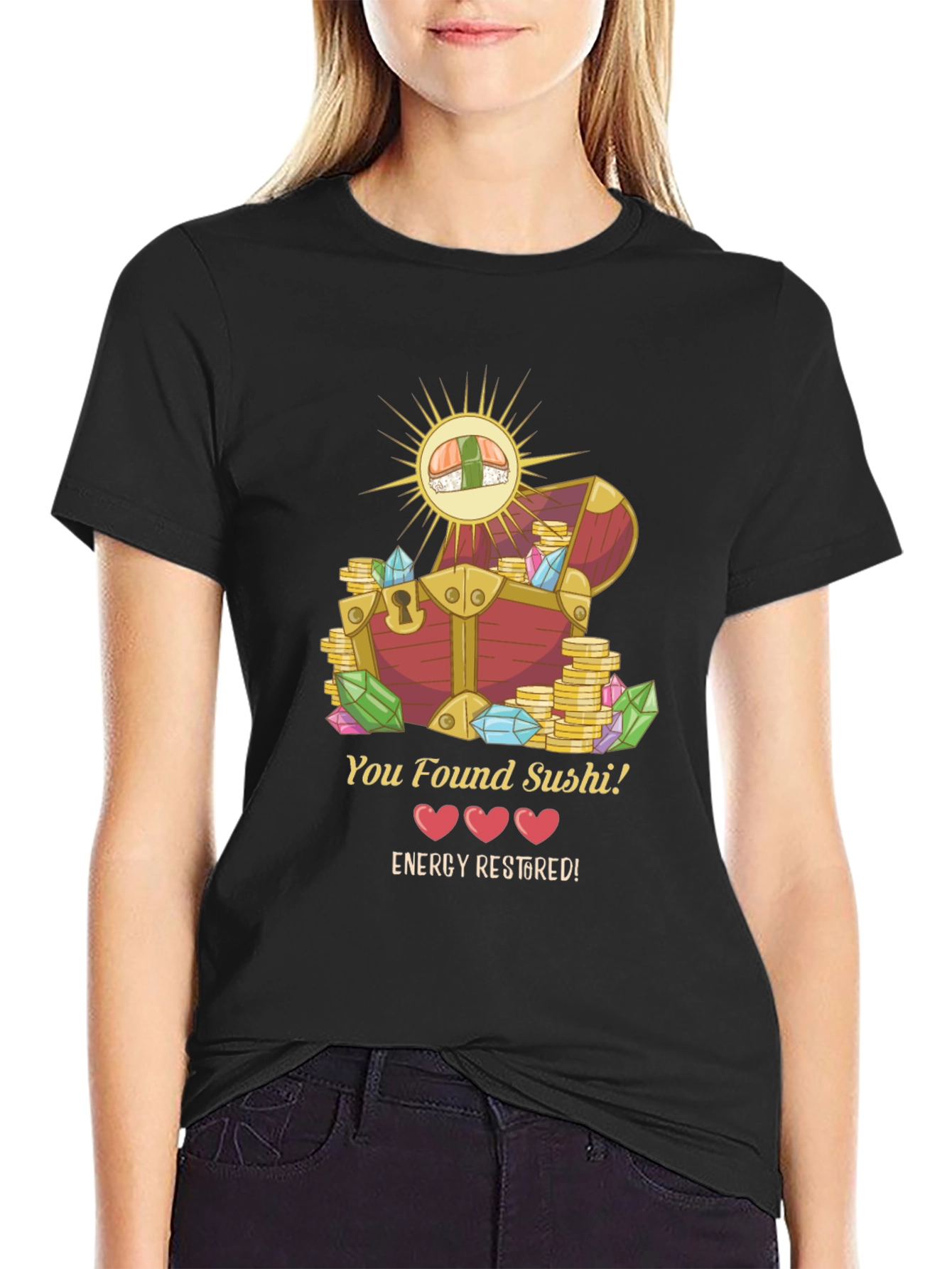 You Found Sushi! T-Shirt - Energy Restored Design