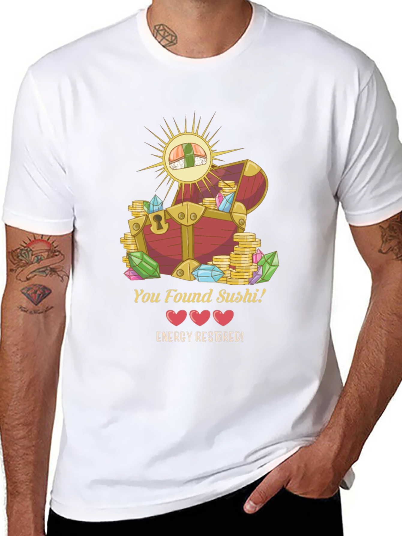 You Found Sushi! T-Shirt - Energy Restored Design