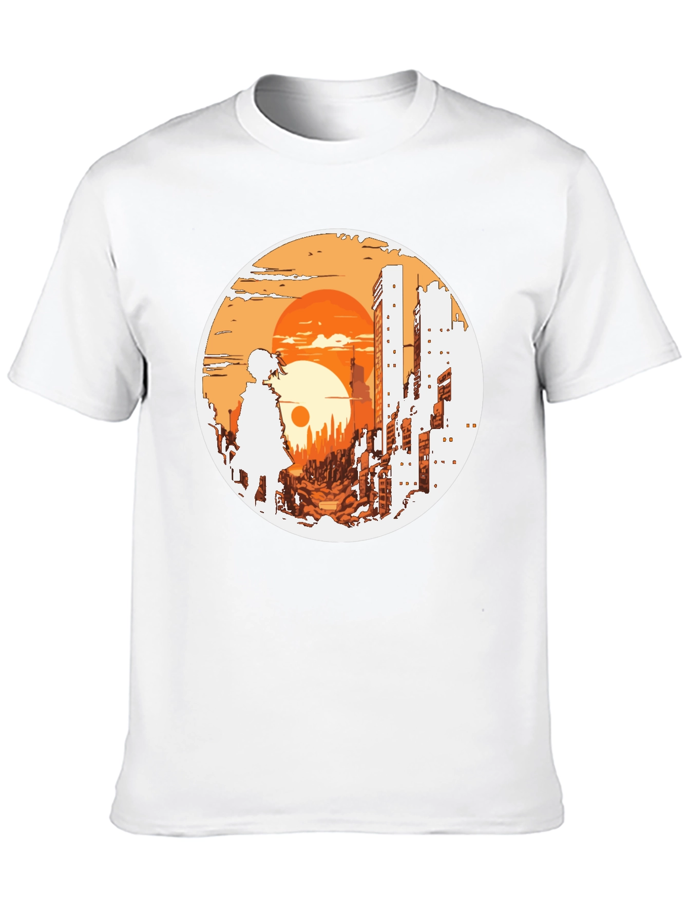 Urban Sunset Graphic T-Shirt