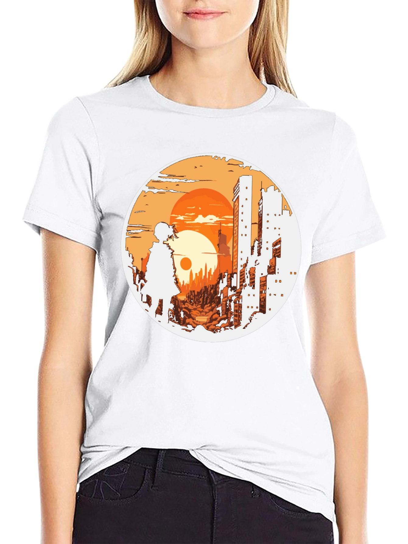 Urban Sunset Graphic T-Shirt