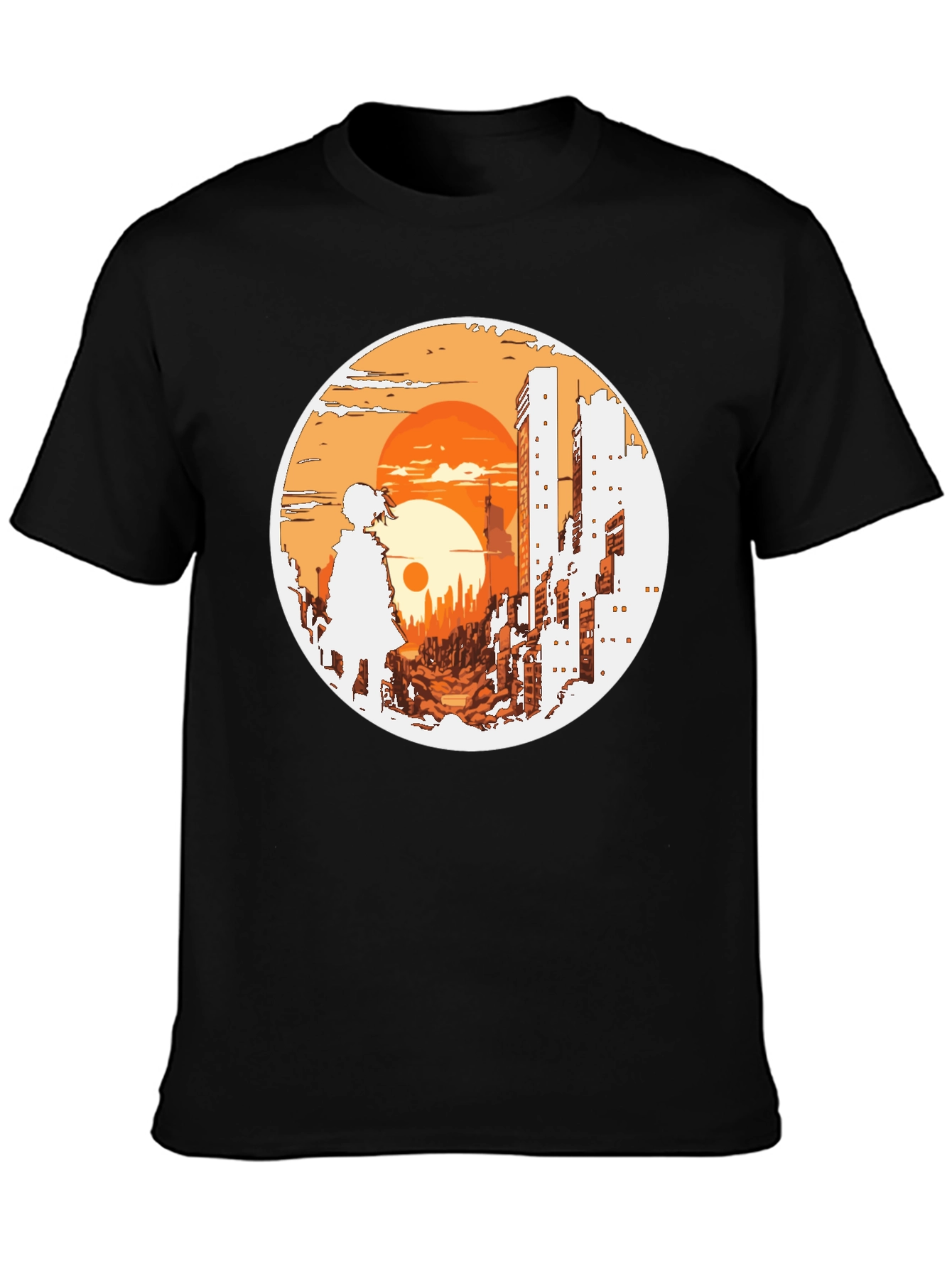 Urban Sunset Graphic T-Shirt